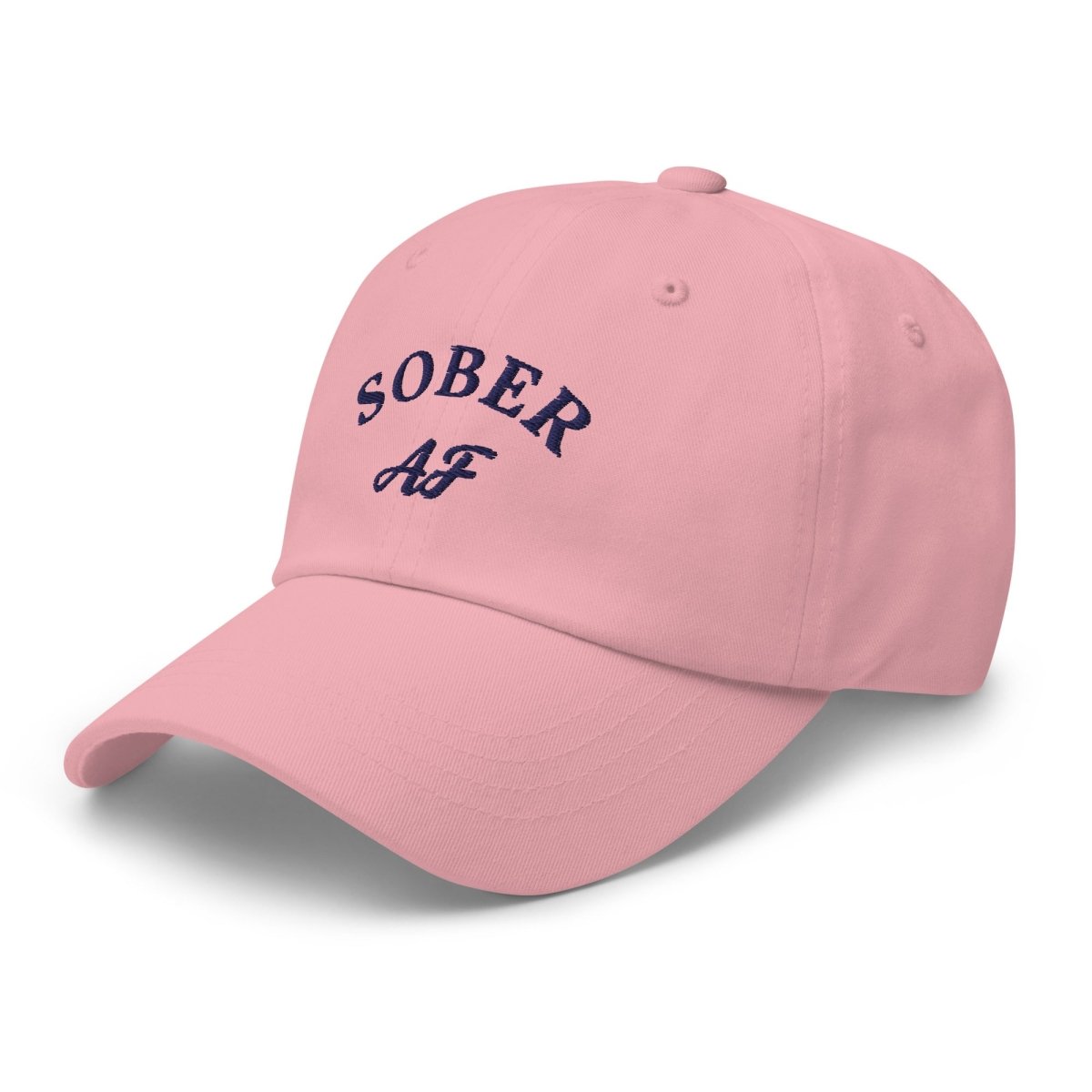 Sober AF Dad Hat - Stylish Sobriety Celebration Light-Colored Cap for AA Meetings, Recovery Milestones & Sober Living