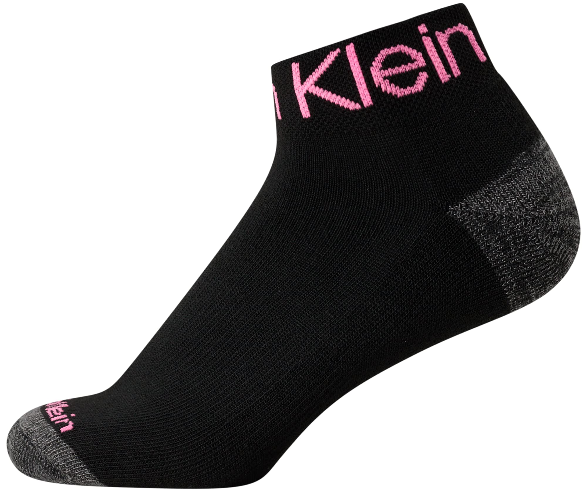 Calvin Klein Women's Quarter Socks - 12 Pack Cushioned Athletic Ankle Socks for Running, Gym & Sports (Size 4-10) - Breathable Comfort Socks for Women's Active Lifestyle