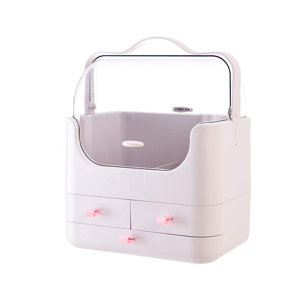 KYC Cosmetic Storage Box - Large Capacity Makeup Organizer for Lipstick, Skincare Bottles & Beauty Products | Perfect for Vanity, Bathroom & Office Organization