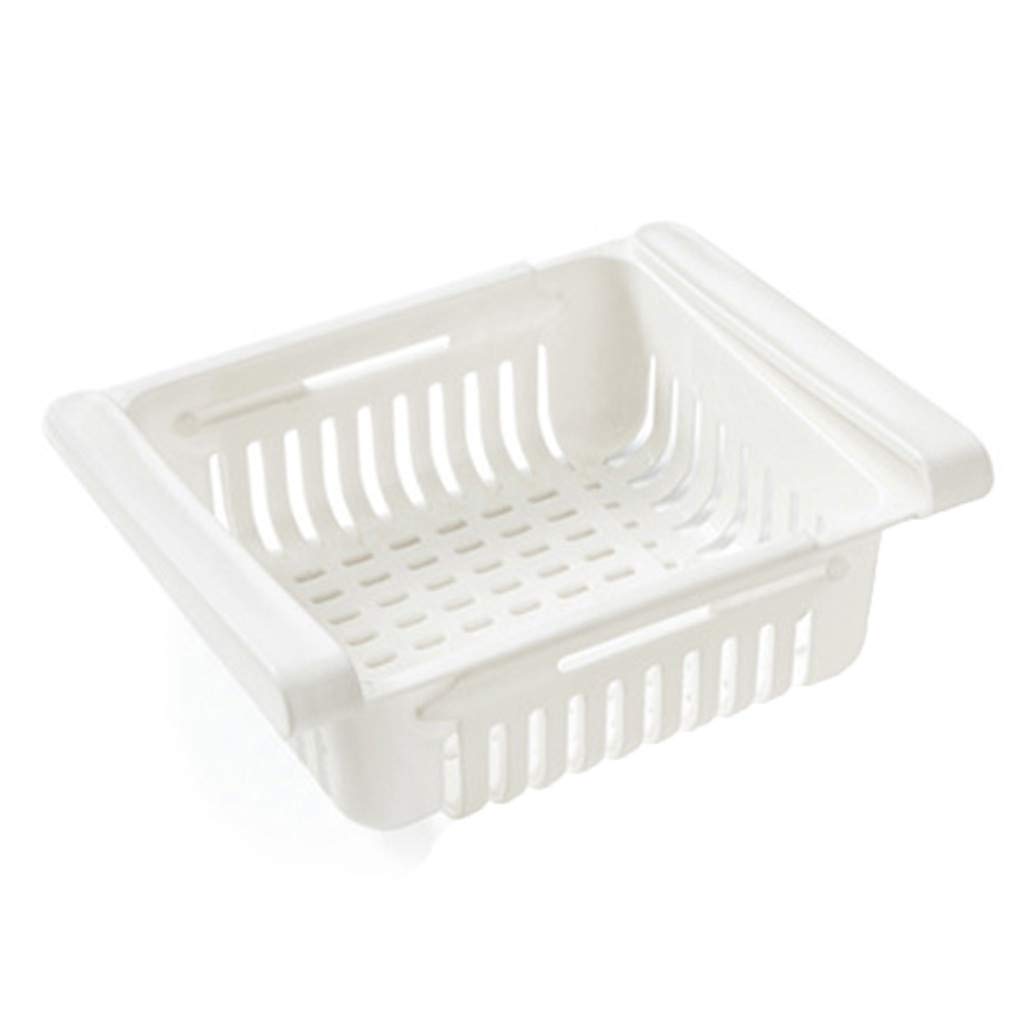 Missli Refrigerator Organizer - Sliding Drawer Shelf for Fridge Storage, Kitchen Food Container & Fruit Vegetable Holder - Perfect for Organizing Produce, Snacks and Leftovers in Your Refrigerator