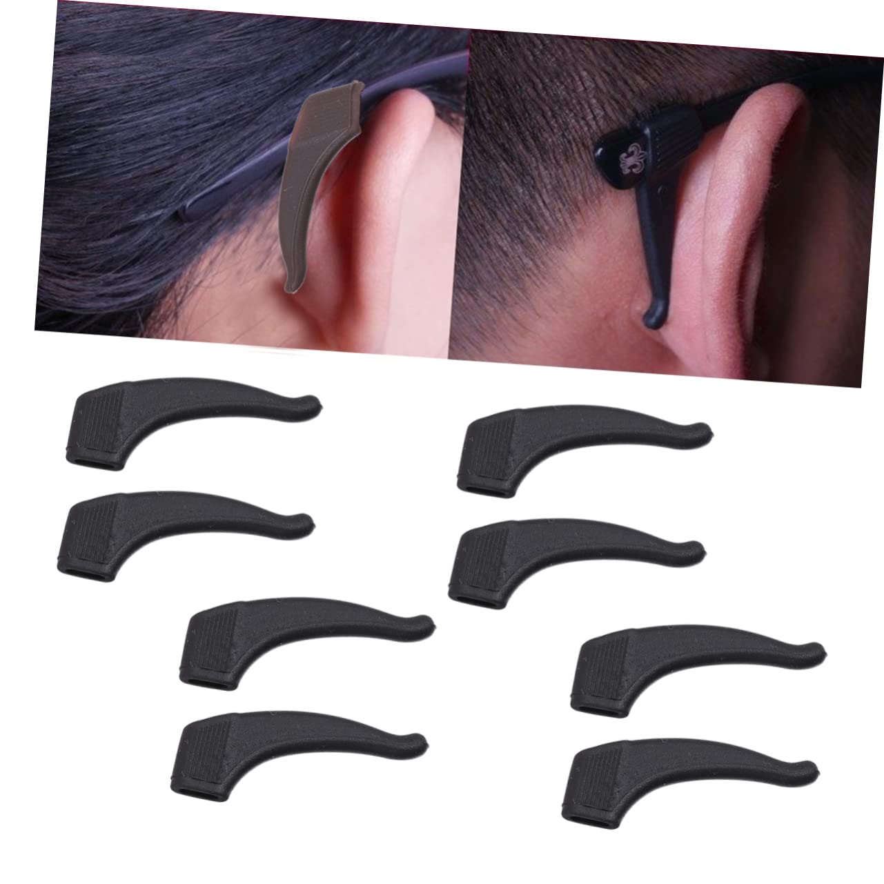 GLEAVI 5 Pairs Anti-Slip Glasses Ear Hooks - Comfortable Eyewear Grips for Glasses & Sunglasses - Perfect for Sports, Running & Active Lifestyles