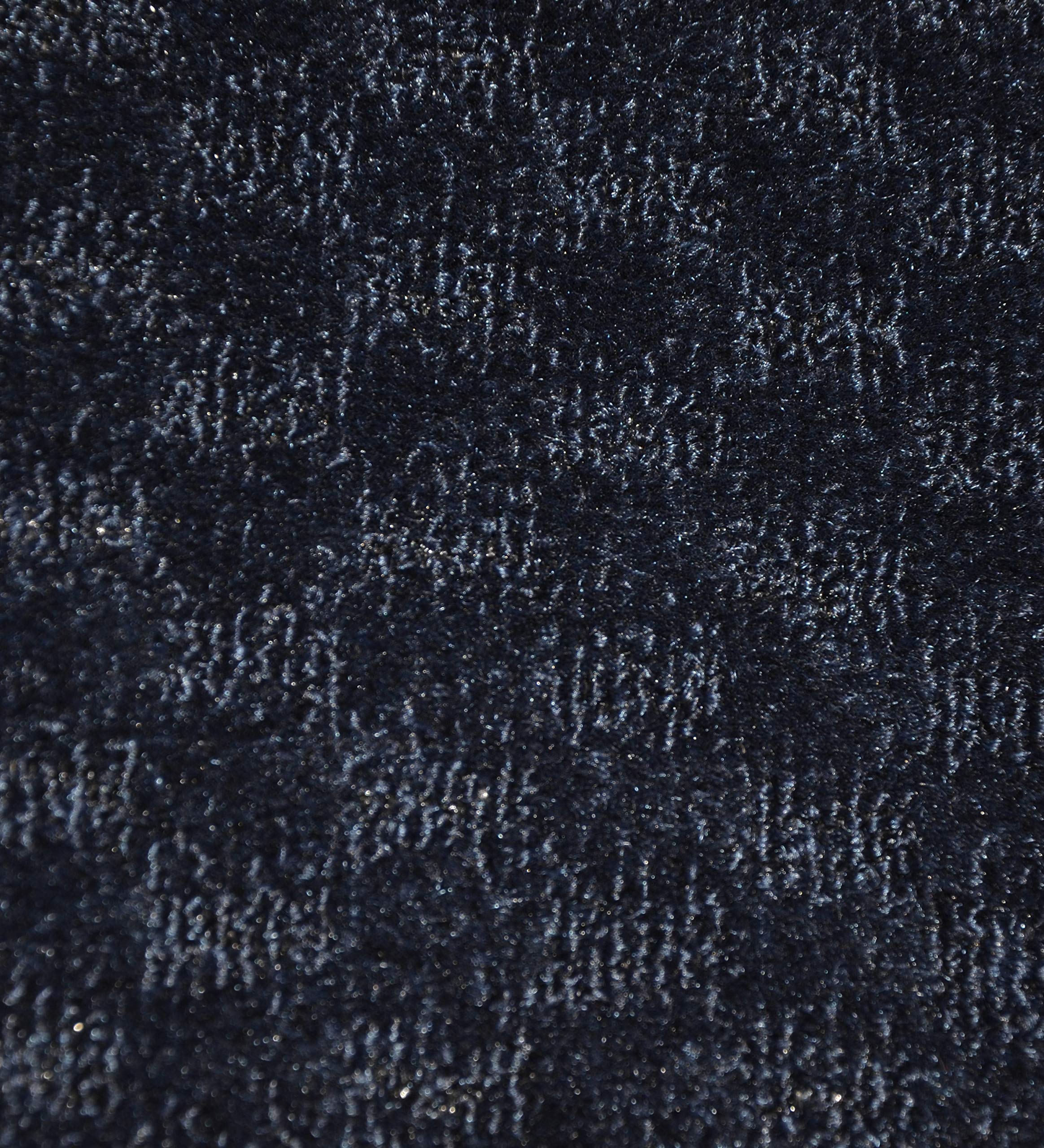 Garland Medallion Navy Blue Area Rug 2x12 Feet - Non-Slip Runner for Hallway, Entryway, or Bedroom Decor