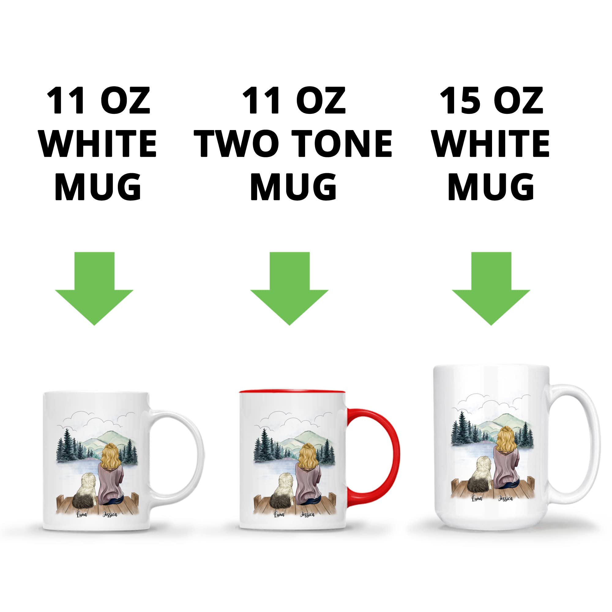 Personalized Dog Mom Coffee Mug - Custom Dog Lover Gift for Women with Name & Design - 11oz Ceramic Mug for Christmas, Mother's Day, Birthday - Perfect Gift for Dog Owners & Fur Mamas - Great for Coffee, Tea & Hot Drinks at Home or Office