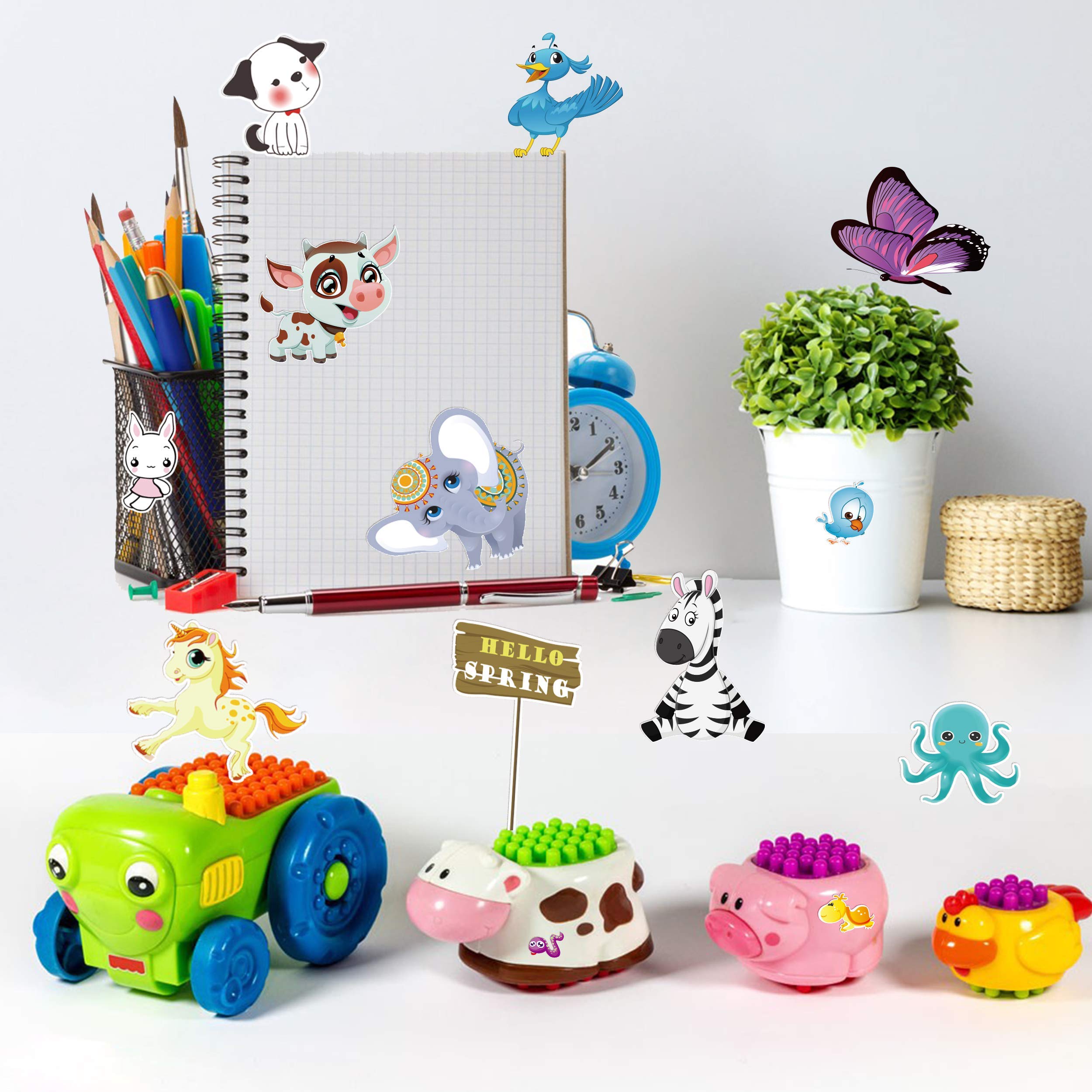 Kids Stickers - 2 Packs of 3100+ Cute Animal & Puffy Stickers for Scrapbooking, DIY Crafts, School Projects & Reward Incentives