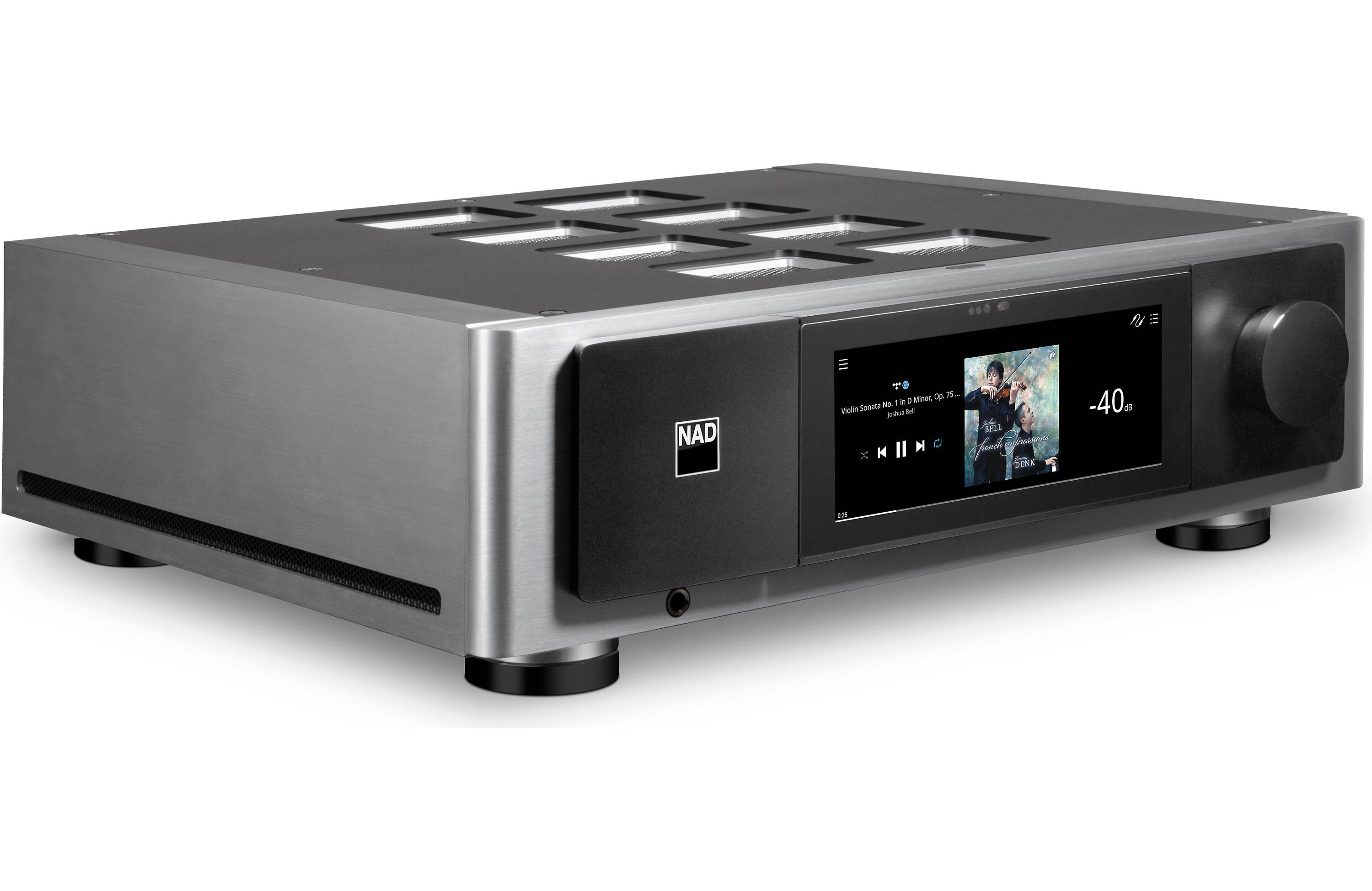 NAD M66 BluOS Streaming DAC Preamplifier - High-Resolution Audio Streaming & Preamplifier for Home Theater & Audiophile Systems | Perfect for Music Lovers & Hi-Fi Enthusiasts