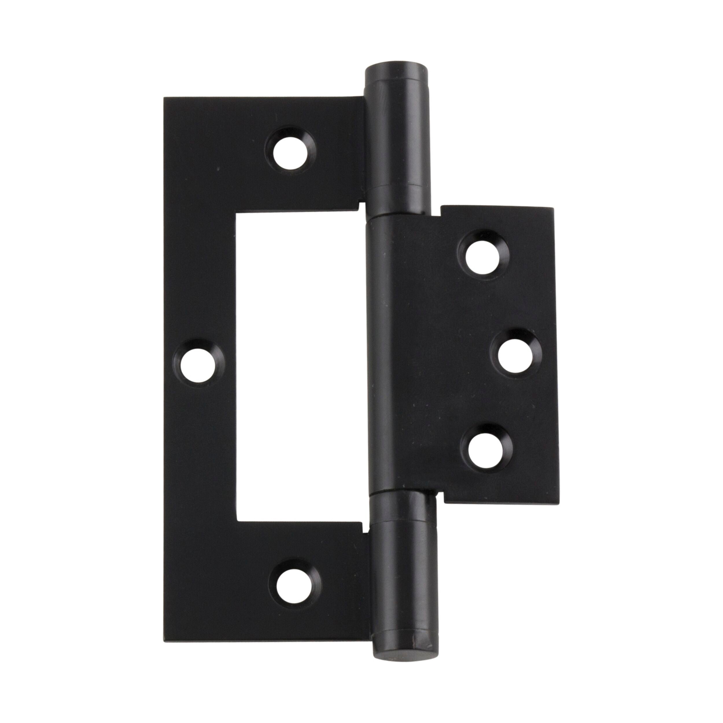 2997 Hinge Hirline Matte Black H100xW49mm - Heavy Duty Cabinet Hinges for Kitchen, Bathroom & Furniture - Smooth Soft Close Door Hinges - Durable Matte Black Finish Hardware