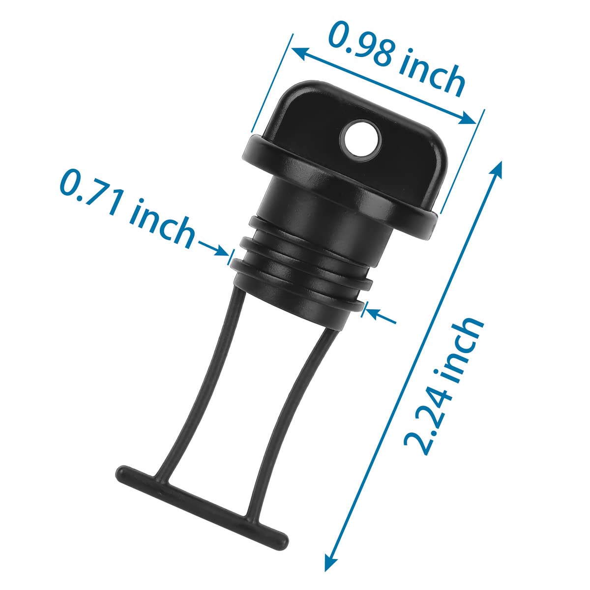 **Universal Nylon Kayak Drain Plugs - Threaded Replacement Plug for Kayak, Dinghy, Canoe & Boat Hull Drain Holes - Waterproof Stopper Accessories for Marine & Outdoor Water Sports**