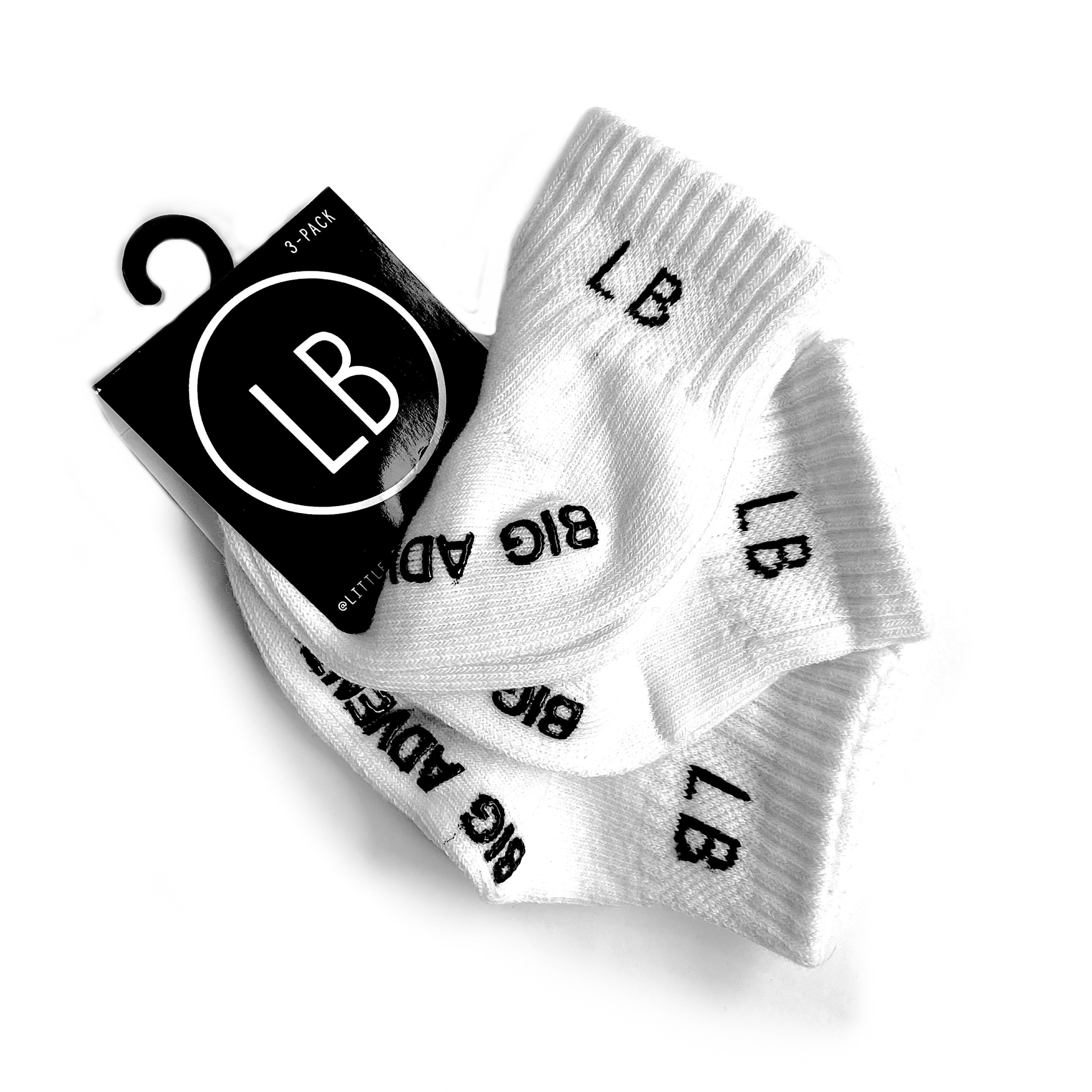 3 Pack White Cotton Crew Socks for Men & Women - Comfortable Everyday Wear for Work, Gym & Casual Outfits