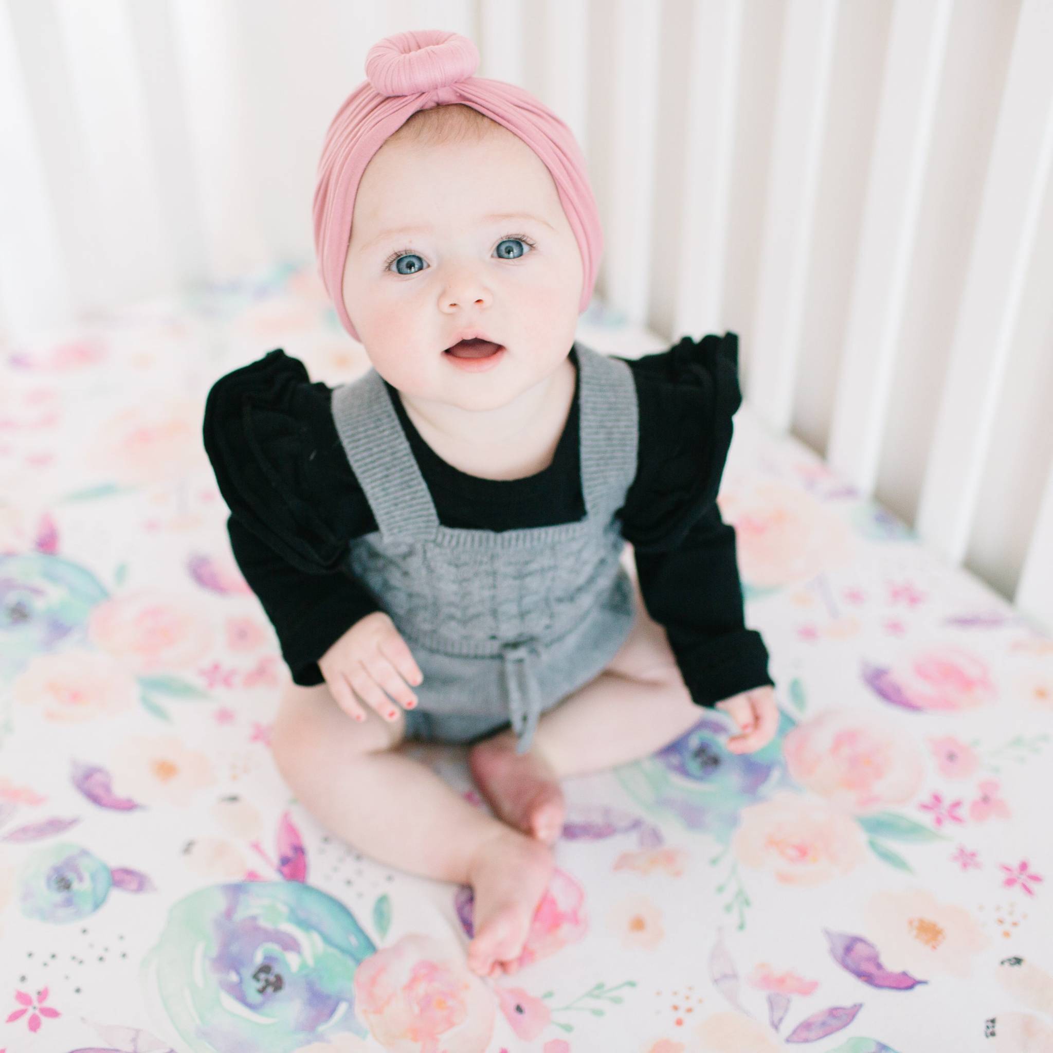 Premium Soft Knit Fitted Crib Sheet for Baby Crib - Breathable & Hypoallergenic Nursery Bedding - Perfect for Nursery, Daycare & Travel (Bloom Collection)