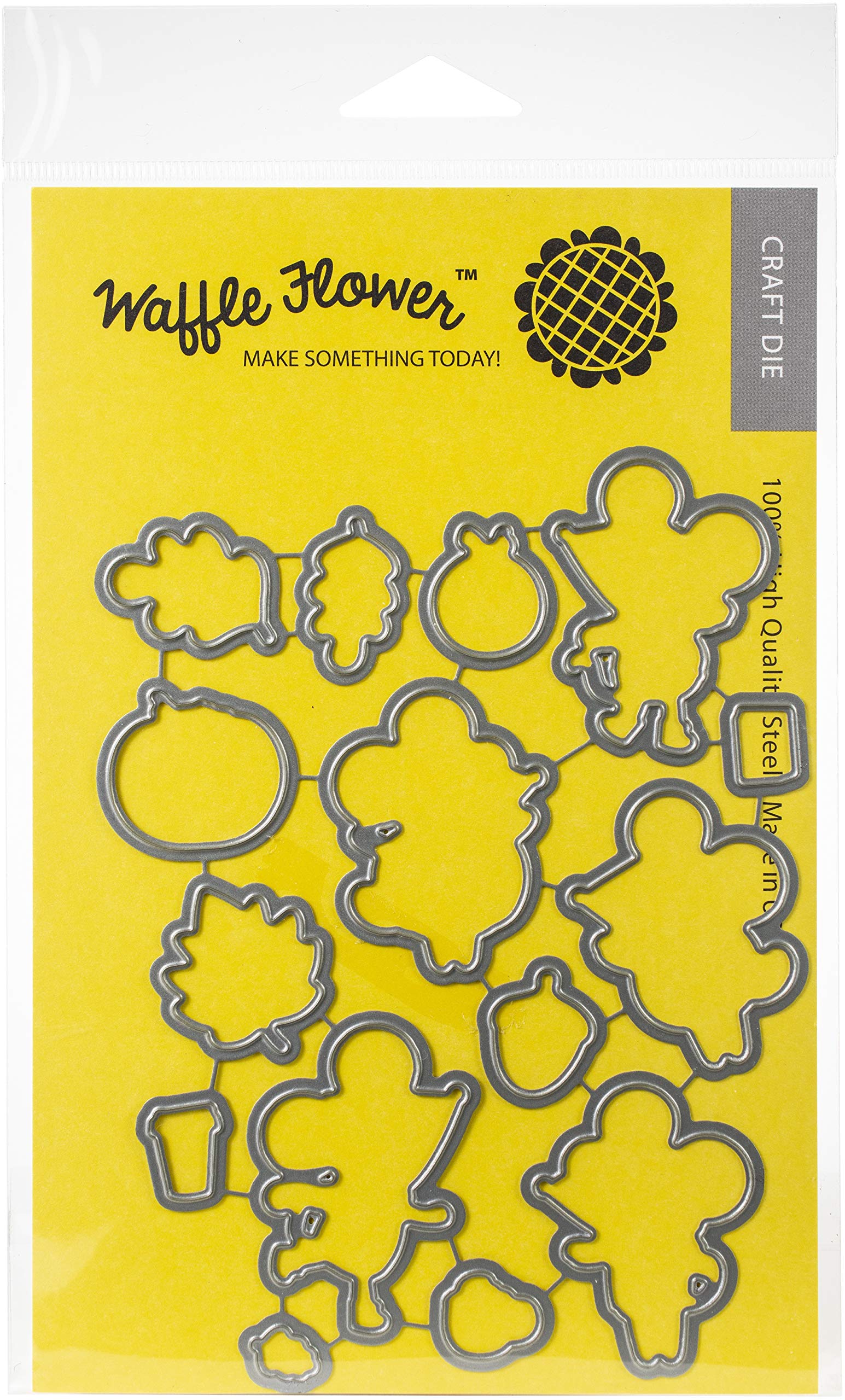Waffle Flower Crafts Hello Pumpkin Die - Premium Crafting Die for Card Making, Scrapbooking, and DIY Projects - Perfect for Fall, Halloween, and Thanksgiving Decorations