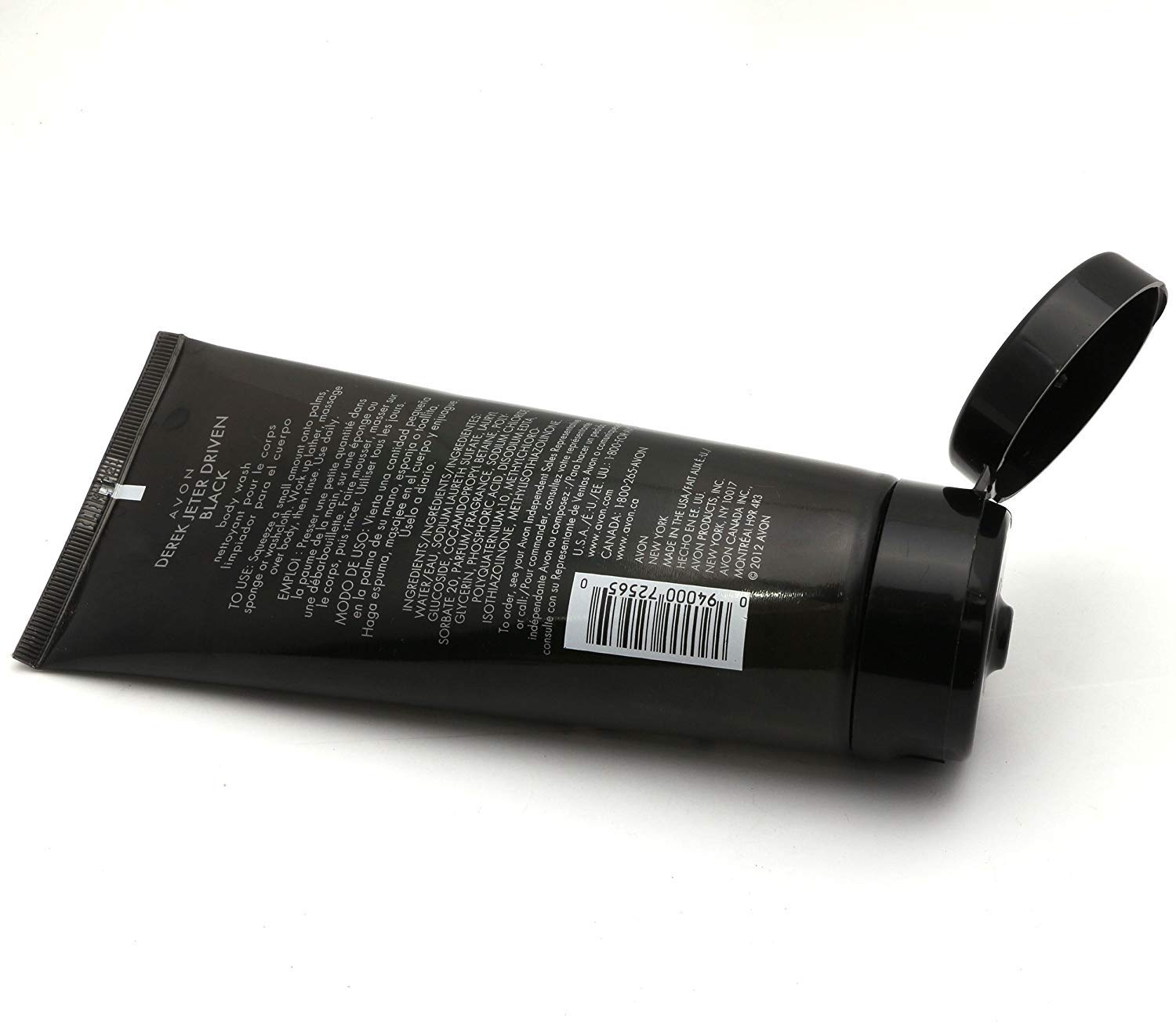 Avon Derek Jeter Driven Black Body Wash for Men - Refreshing & Hydrating Shower Gel with Masculine Scent - Perfect for Gym, Workout & Daily Use