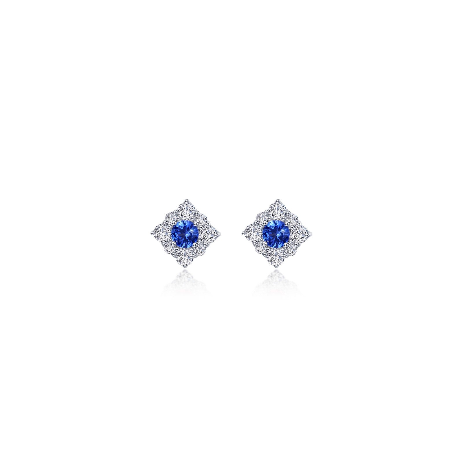 0.54 CTW Diamond Halo Stud Earrings for Women - 14K White Gold Elegant Bridal Jewelry Gift for Wedding, Anniversary & Special Occasions