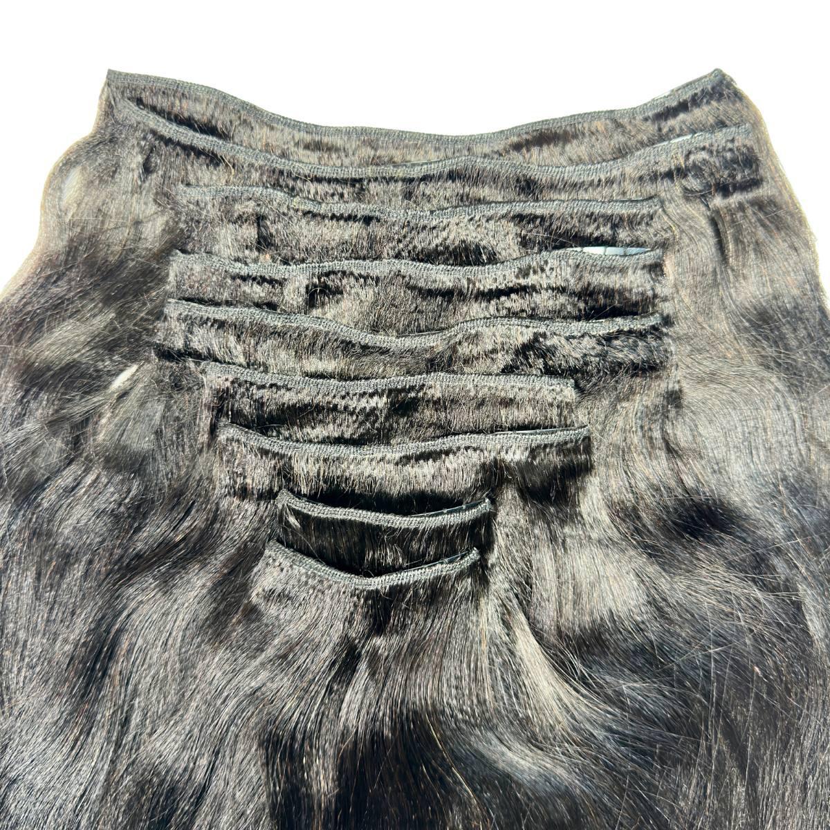 Yaki Straight 100% Human Hair Clip-In Extensions - Natural Look for Styling & Volume | Perfect for Daily Wear, Parties & Special Occasions
