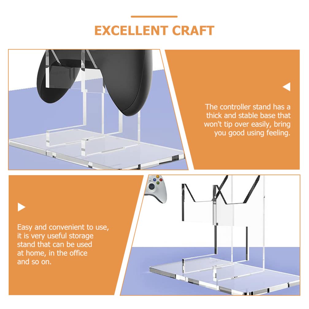 iplusmile Transparent Gamepad Stand - Acrylic Controller Holder for Gaming Setup