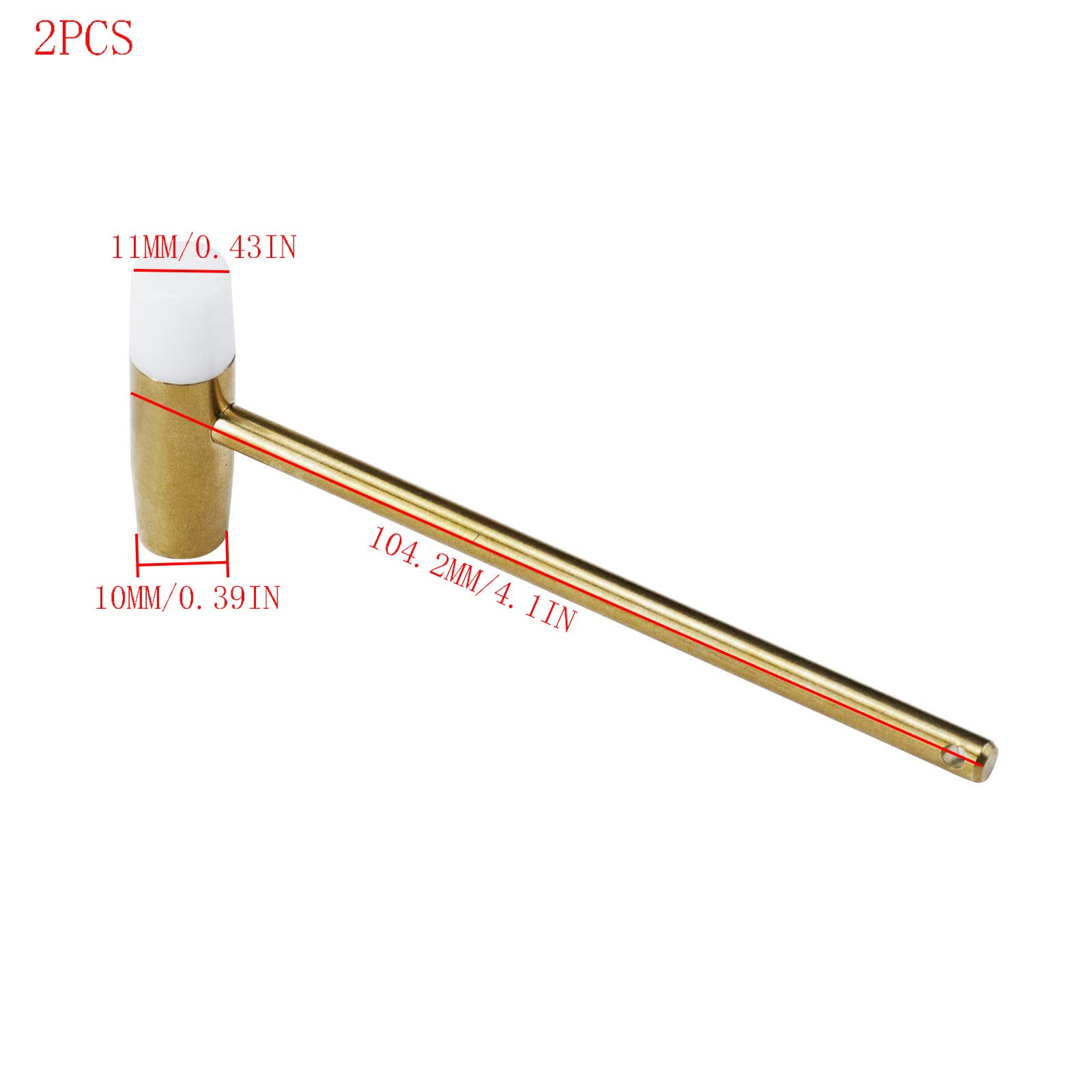 Double Head Mini Hammer for Watches & Jewelry - Gold - Perfect for Watch Repair & Crafting