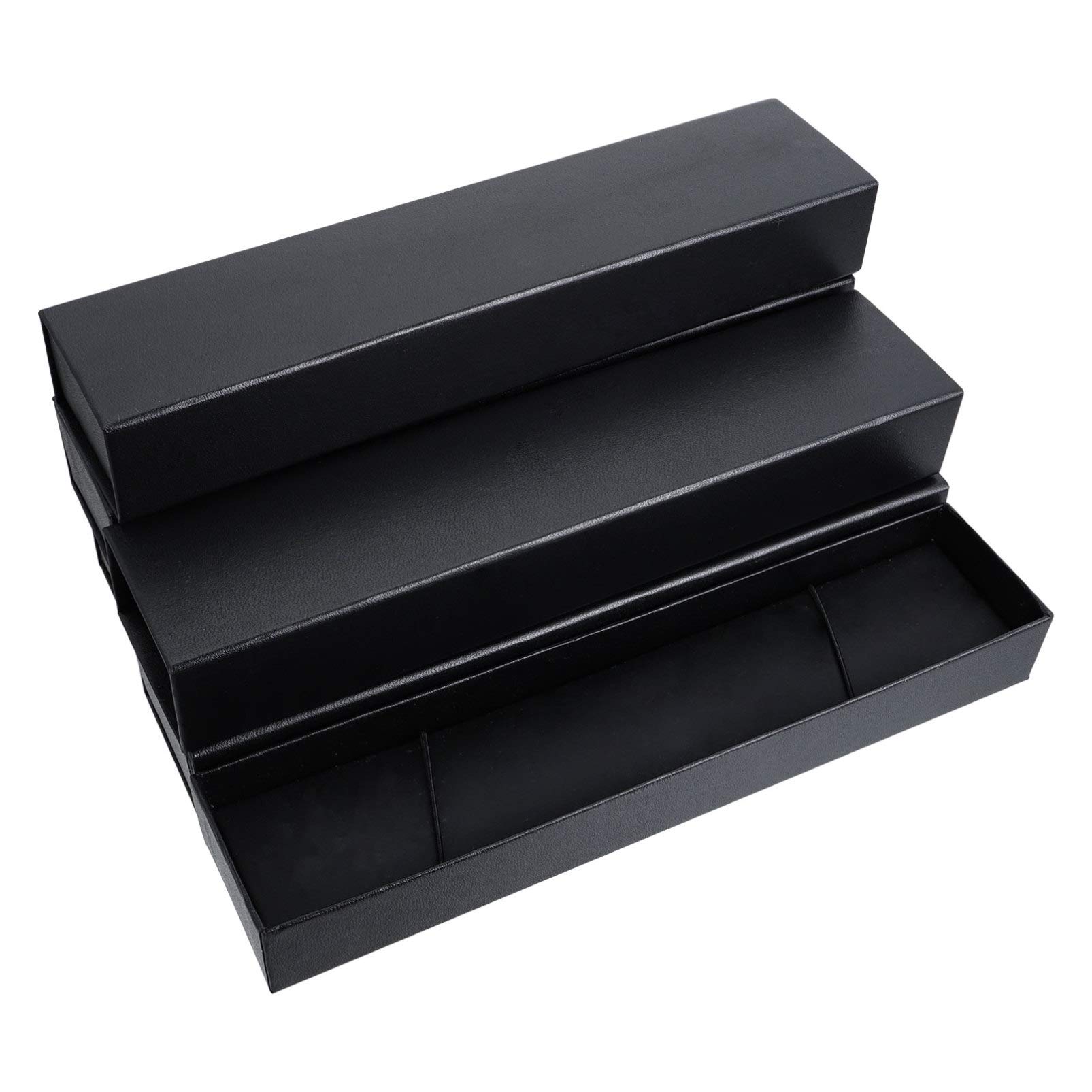 5-Piece Watch Display Box with Jewelry Organizer Tray - Premium Leather Watch Storage Case for Men & Women - Perfect for Bracelets, Rings & Watches - Ideal for Travel, Gifts & Home Organization