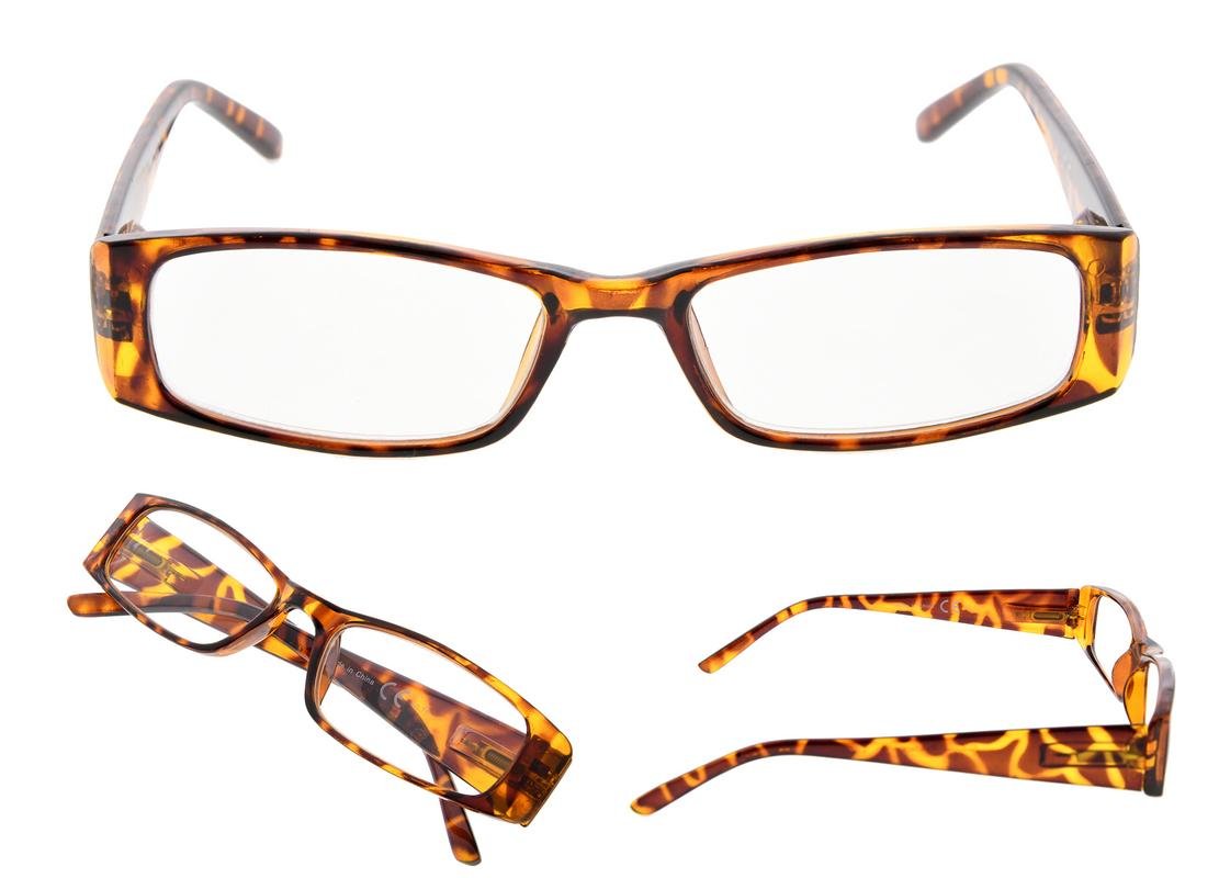 LUR Reading Glasses 5-Pack with Sun Readers - Lightweight Blue Light Blocking Glasses for Reading, Computer Use, and Outdoor Activities
