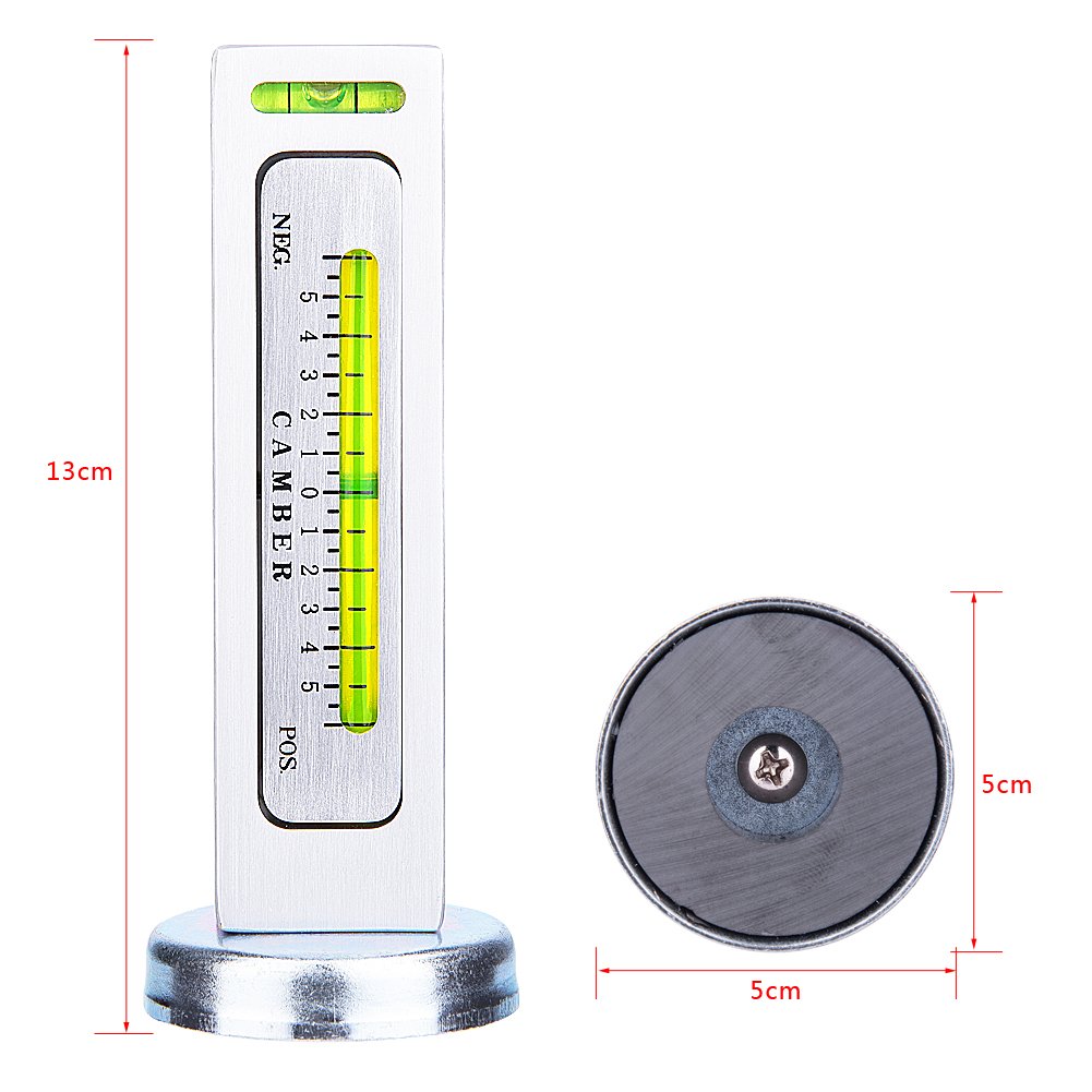 Universal Adjustable Camber Alignment Tool - Magnetic Inclinometer Gauge for Car & Truck Wheel Hub, Strut, Castor Adjustment | Perfect for DIY Auto Repair & Professional Garage Use