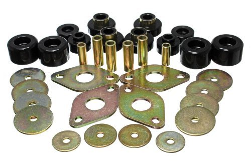 Energy Suspension 8.4109G Polyurethane Body Mount Set - Durable Replacement Bushings for Smooth Ride | Perfect for Off-Roading, Daily Driving & Truck Suspension Upgrades