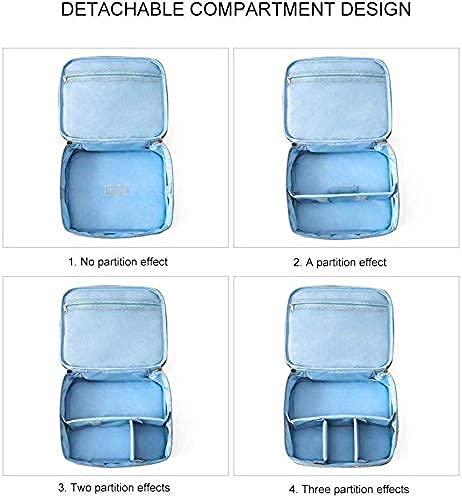 Lexazo Travel Makeup Bag - 1 Layer Cosmetic Organizer with Zipper for Toiletries & Cosmetics - Perfect for Trips & Daily Use