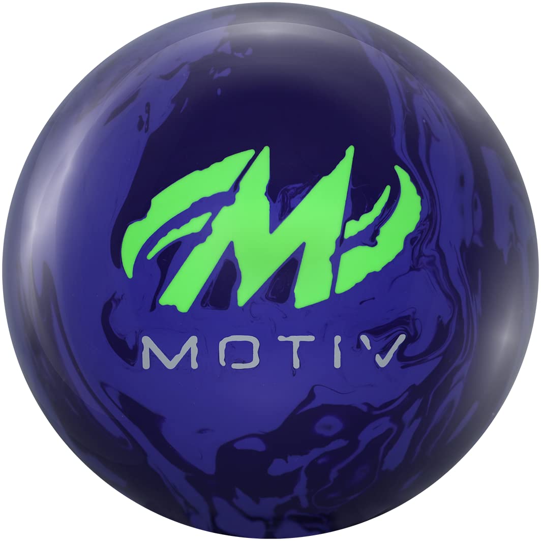 Motiv Primal Shock 15lb Bowling Ball - High Performance Reactive Resin for Hook Potential | Perfect for League Play & Tournament Competition