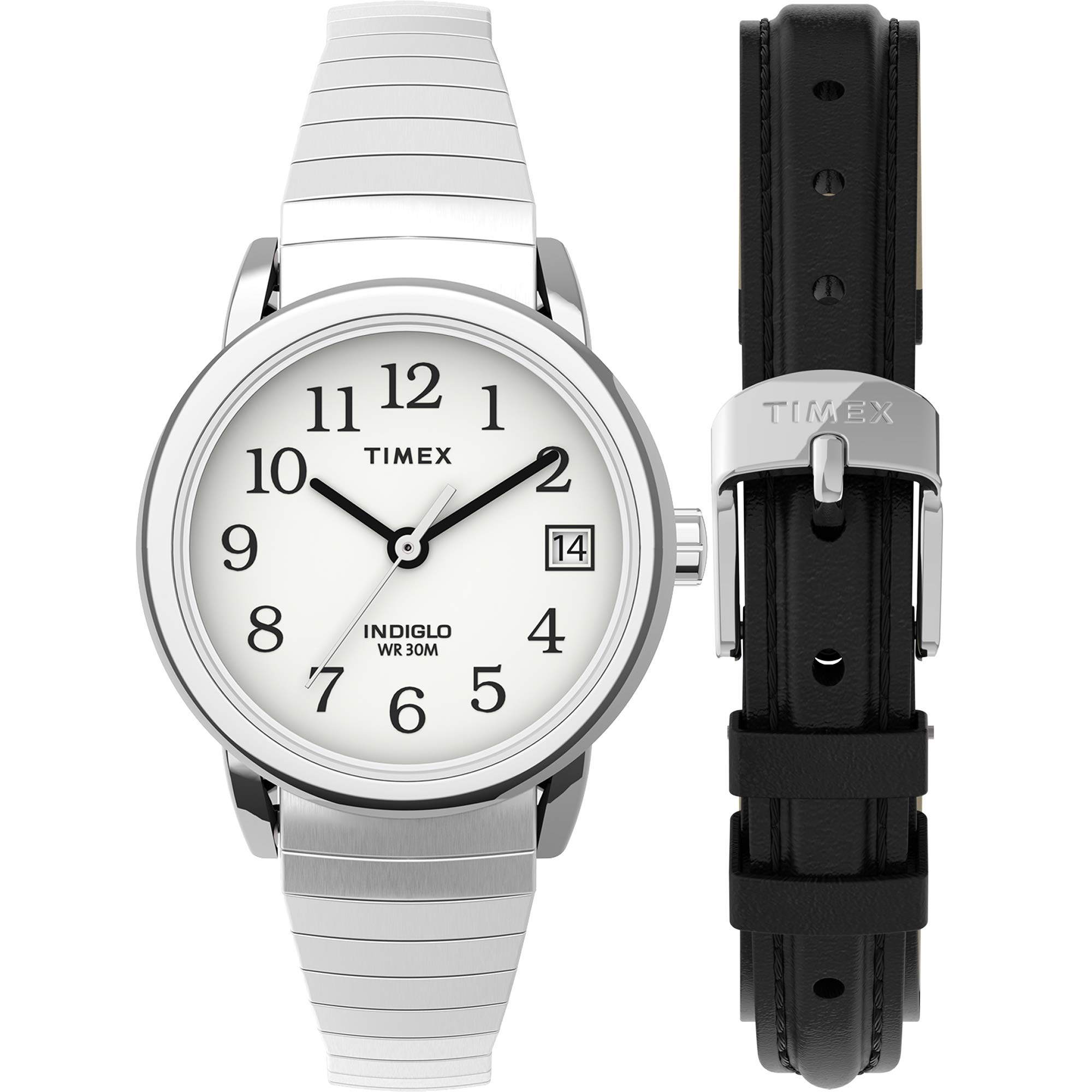 Timex Women's Easy Reader Watch - Classic Analog Leather Strap Watch with Easy-to-Read Numbers | Perfect for Office, Casual Wear & Everyday Use