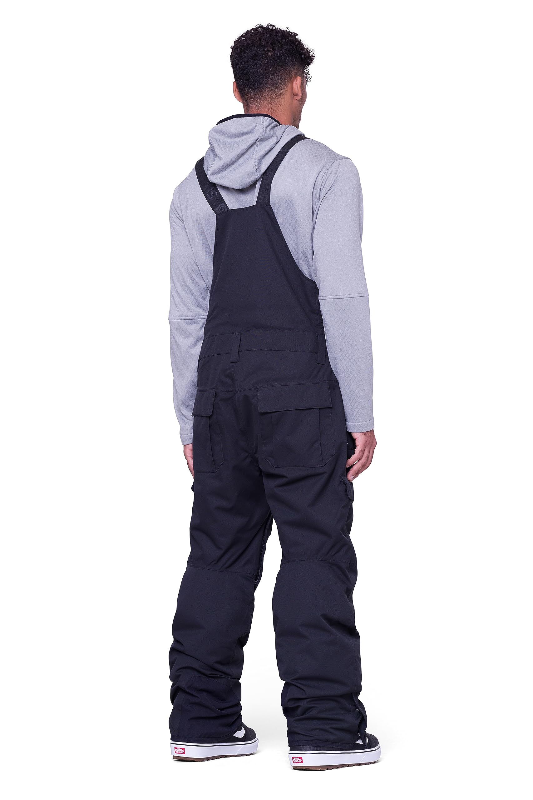 686 Men's Hot Lap Insulated Thermal Snow Ski Bibs - Waterproof & Weather-Resistant Winter Pants for Snowboarding, Skiing & Outdoor Activities