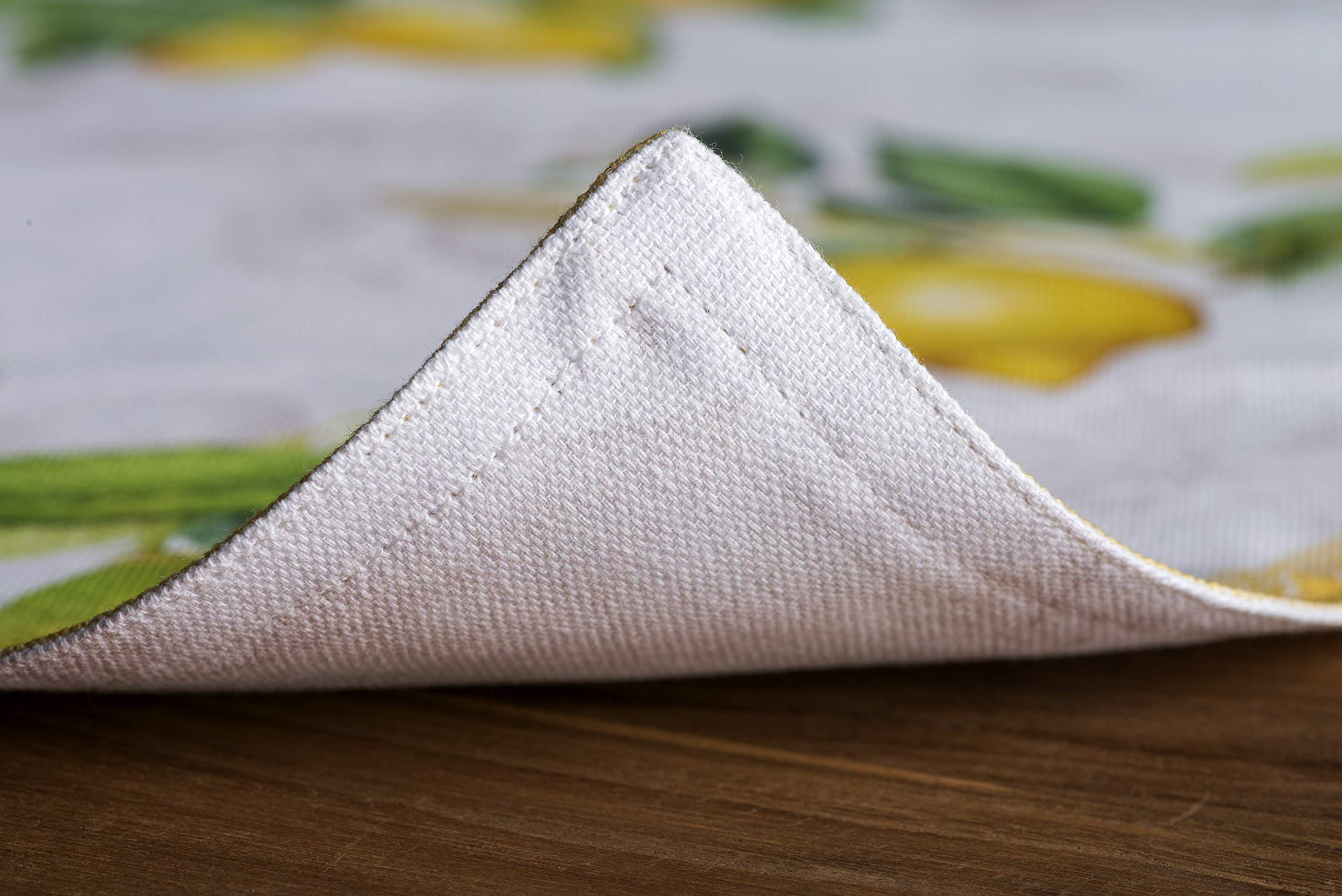 Hermine Cotton Placemats Set of 4 - 100% Washable Cloth Table Mats for Kitchen, Dining, Wedding & Restaurant - Easter & Spring Decor (13x19 Inch, Limoncello) | Perfect for Buffet Parties, Holiday Gatherings & Everyday Dining