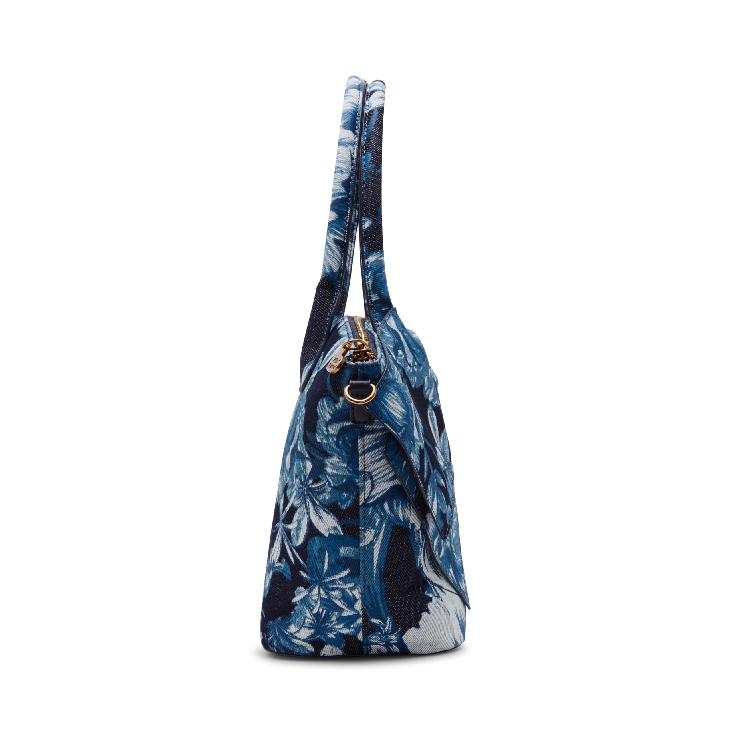 Betsey Johnson Blue Denim Bow-Nanza Tote Bag for Women - Stylish Casual Handbag for Work, Shopping & Everyday Use