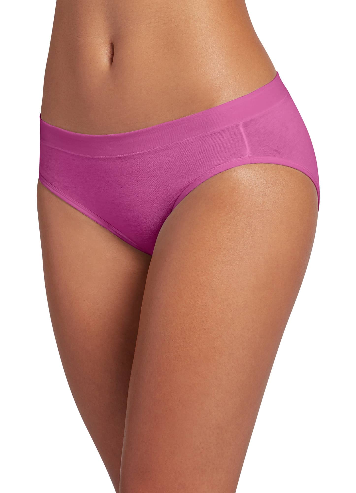 Jockey Women's Cotton Stretch Bikini Underwear - Soft Breathable Comfort Fit Panties for Everyday Wear, Yoga & Lounge
