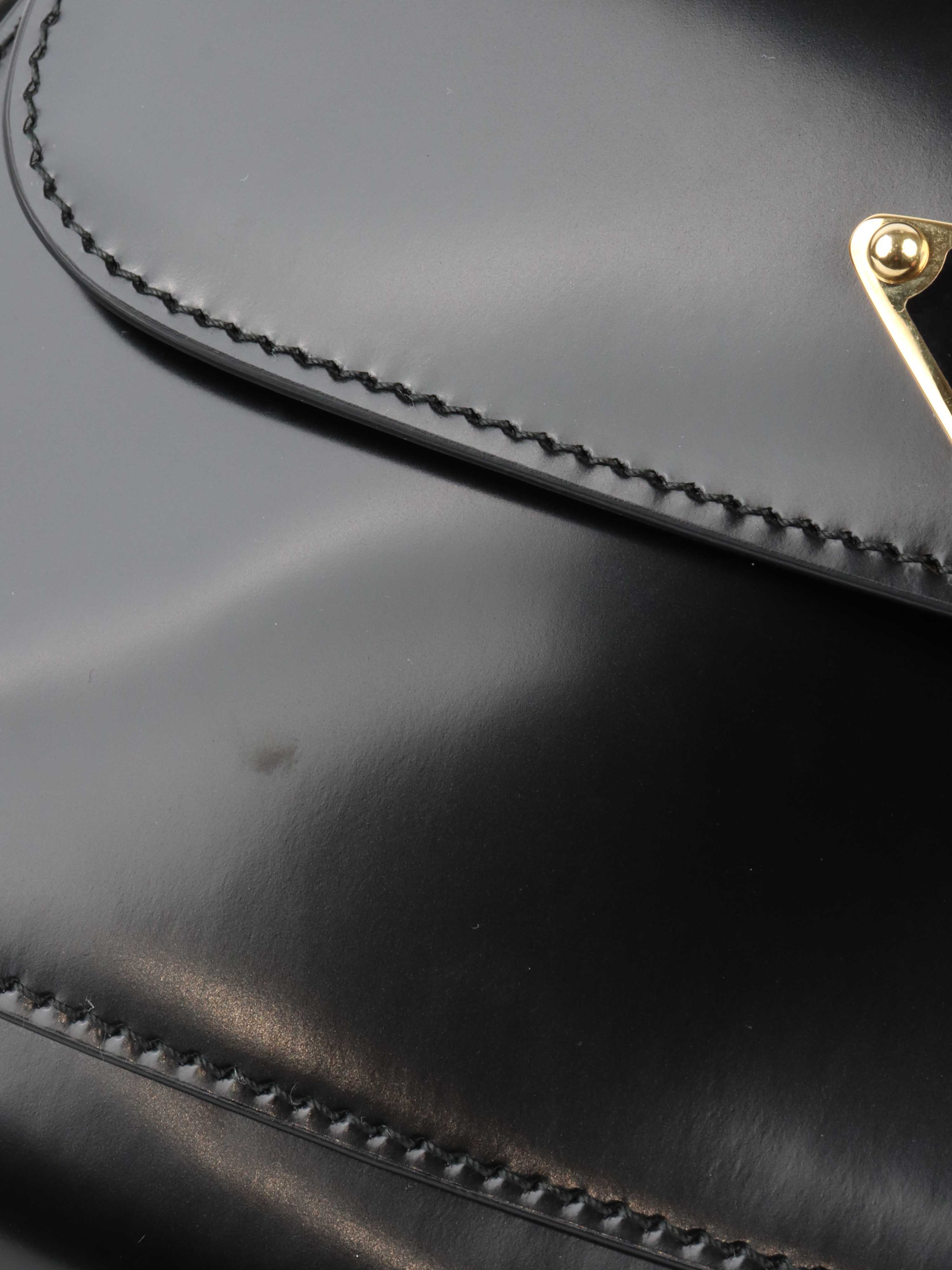 Prada Black Leather Shoulder Bag for Women - Luxury Designer Handbag Purse for Work, Travel & Everyday Use