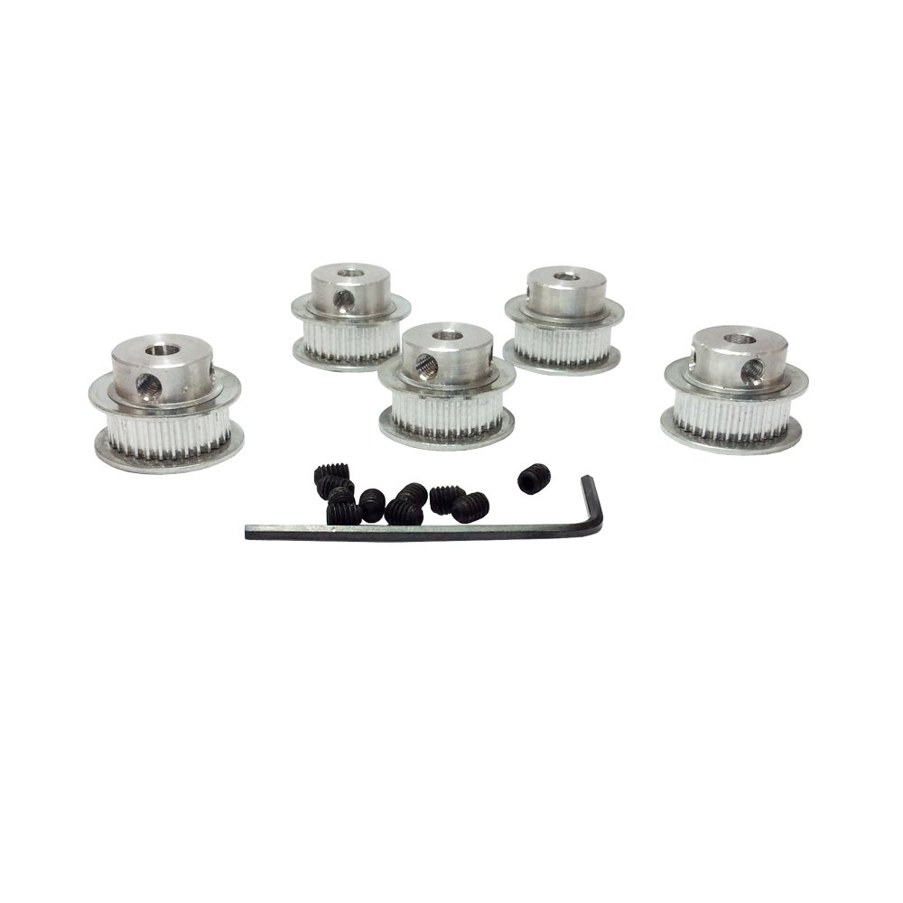 High-Quality GT2 Timing Belt Pulley 30 Teeth 5mm Bore - Compatible with 2GT Belt (6mm Width) - 5-Pack - Perfect for 3D Printers, CNC Machines & Robotics Projects
