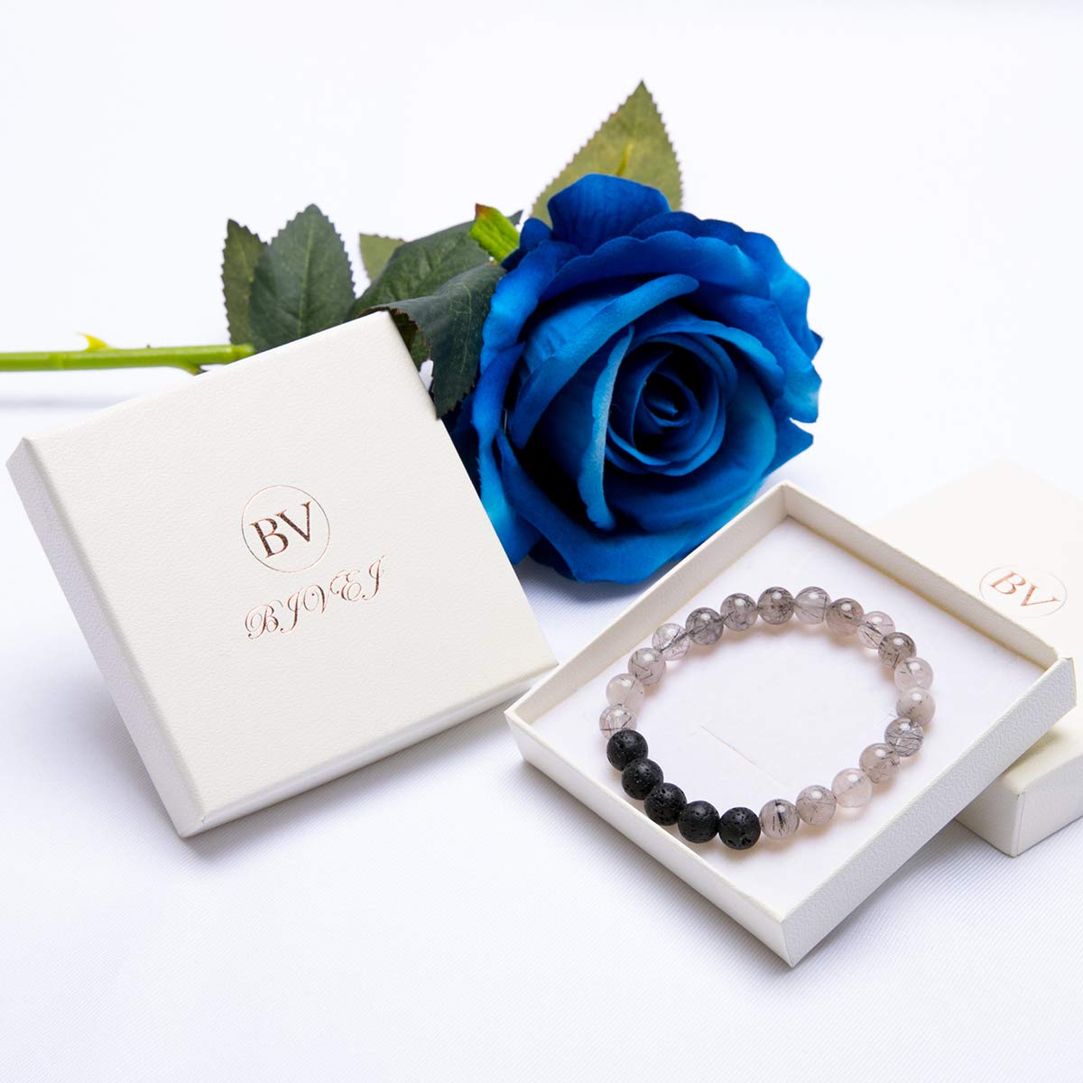 8mm Lava Stone Essential Oil Diffuser Bracelet for Women - Natural Black Tourmaline Beaded Aromatherapy Jewelry for Stress Relief & Meditation | Yoga & Spiritual Healing Gift | Perfect for Daily Wear, Mindful Living & Positive Energy | Great for Relaxation, Spa, Wellness & Yoga Practice | Ideal for Home, Office & Travel | Best Gift for Stress Relief, Meditation & Aromatherapy | Perfect for Yoga Studios, Meditation Retreats & Spa Treatments