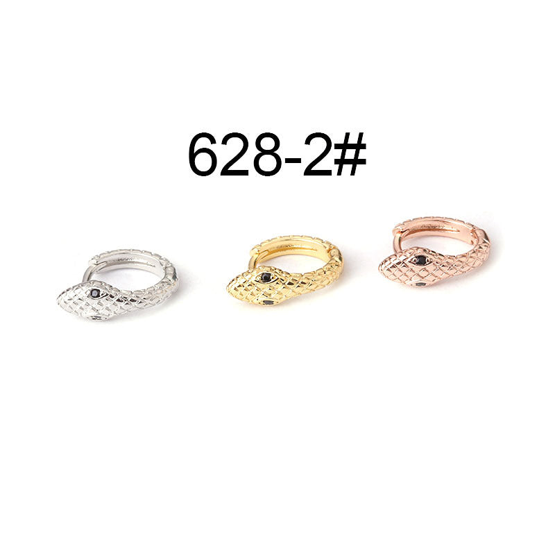 18K Gold Cartilage Hoop Earrings for Women - Punk Style Snake Jewelry with Secure Hinged Closure | Perfect for Piercings, Everyday Wear & Punk Fashion Outfits