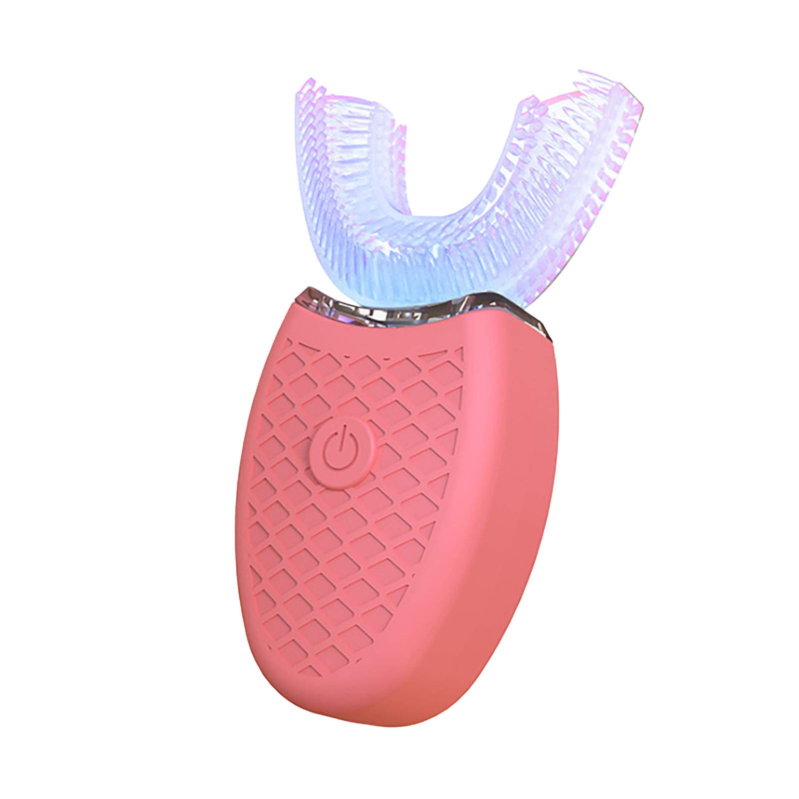 Electric U-Shaped Toothbrush for Kids - Auto Teeth Cleaning with Non-Slip Handle (Pink) | Perfect for Children's Daily Oral Care & Travel