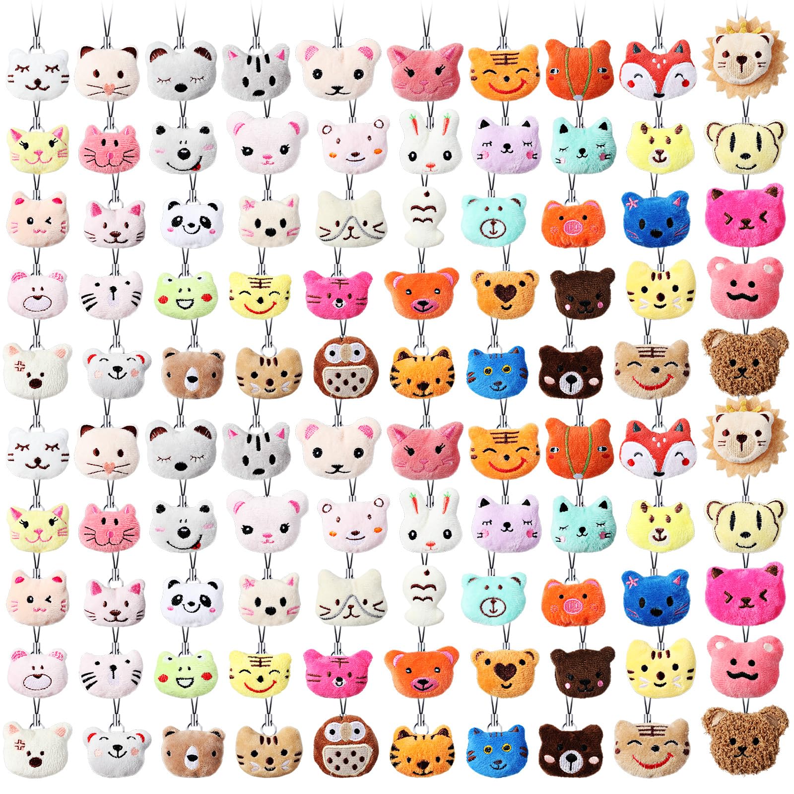 150 Pcs Mini Stuffed Animal Keychains - Cute Sea Creatures & Fruit Plush Toys for Carnival Prizes, Birthday Favors, Classroom Rewards & Bag Decorations | Perfect for Party Giveaways, Backpack Charms & Kids' Collections