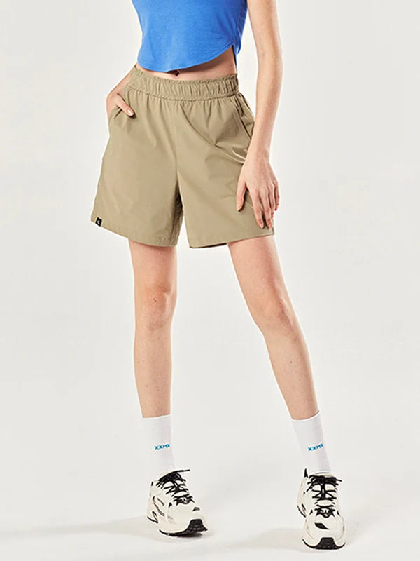 Always Stretchy Shorts for Women - Comfortable Elastic Waist Workout Running Yoga Lounge Shorts - Perfect for Gym, Travel & Casual Wear