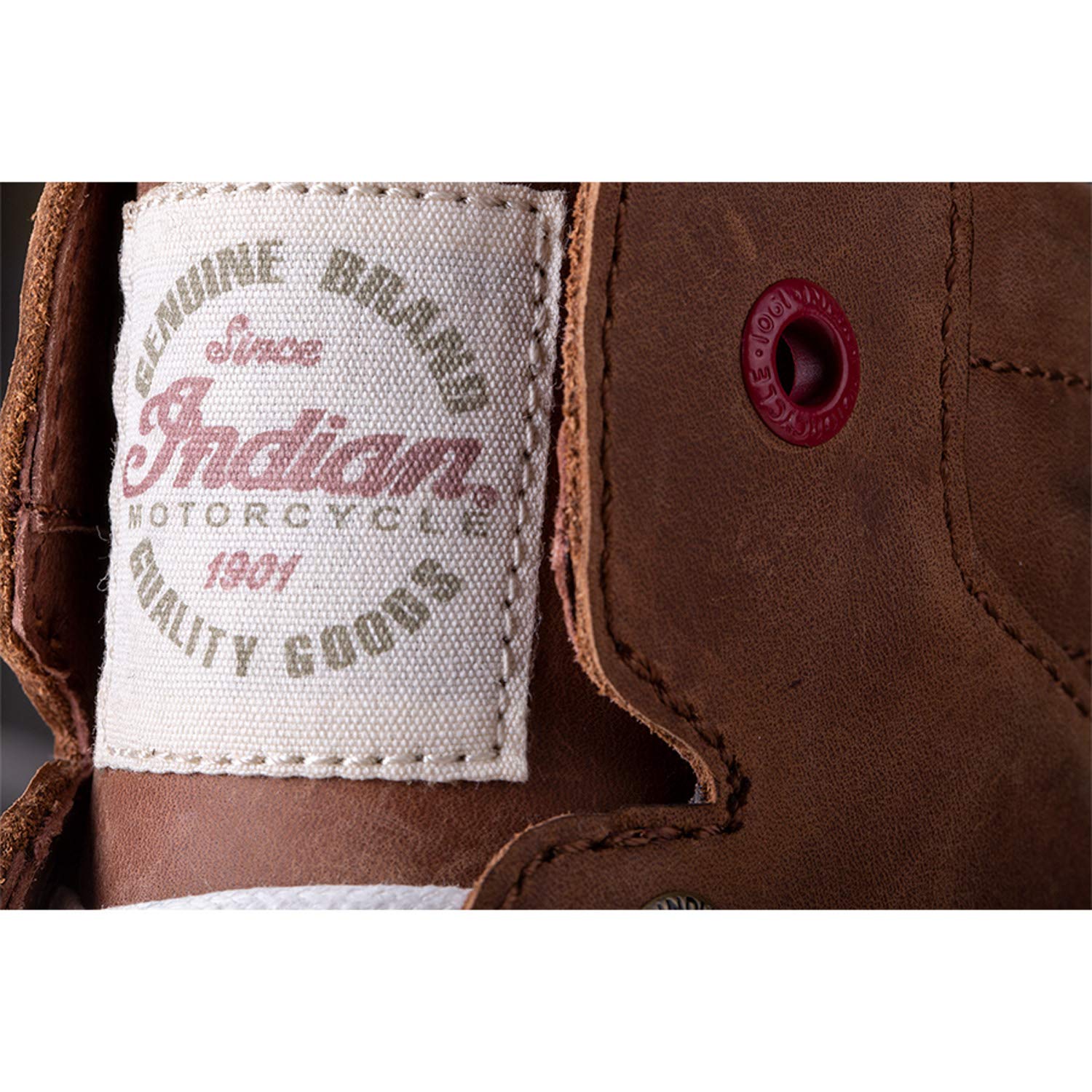 Indian Motorcycle Men's Brown Leather Boyd Sneakers - Stylish & Durable Biker Shoes for Riding & Casual Wear