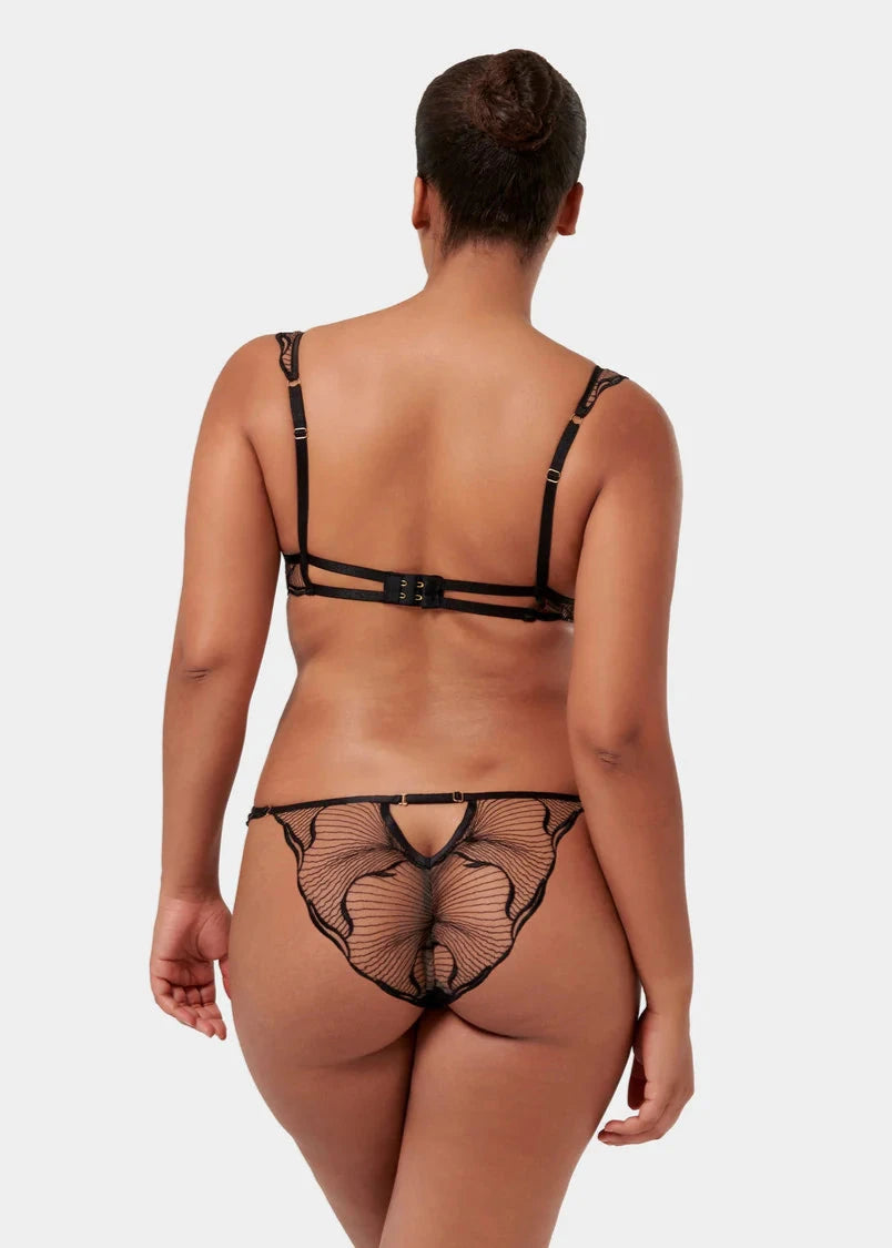 Marabel Sheer Black Panties - Sexy Lingerie for Women - Perfect for Date Night & Special Occasions