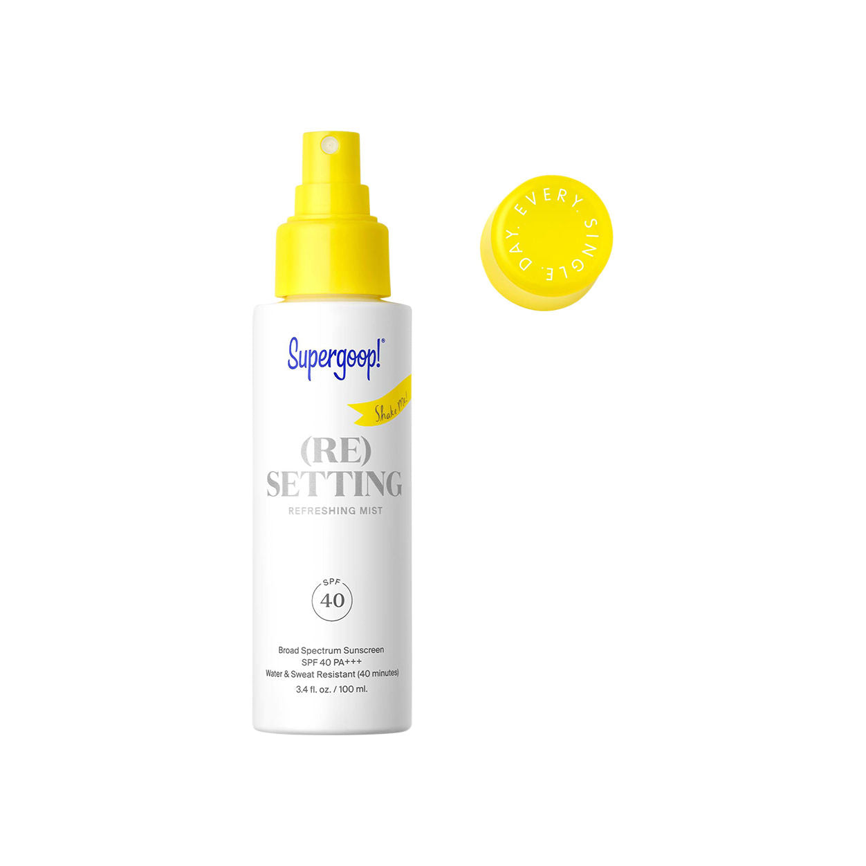 (Re)Setting Refreshing Mist SPF 40 Sunscreen - Hydrating Face Spray with Broad Spectrum Protection for Daily Use, Travel & Outdoor Activities