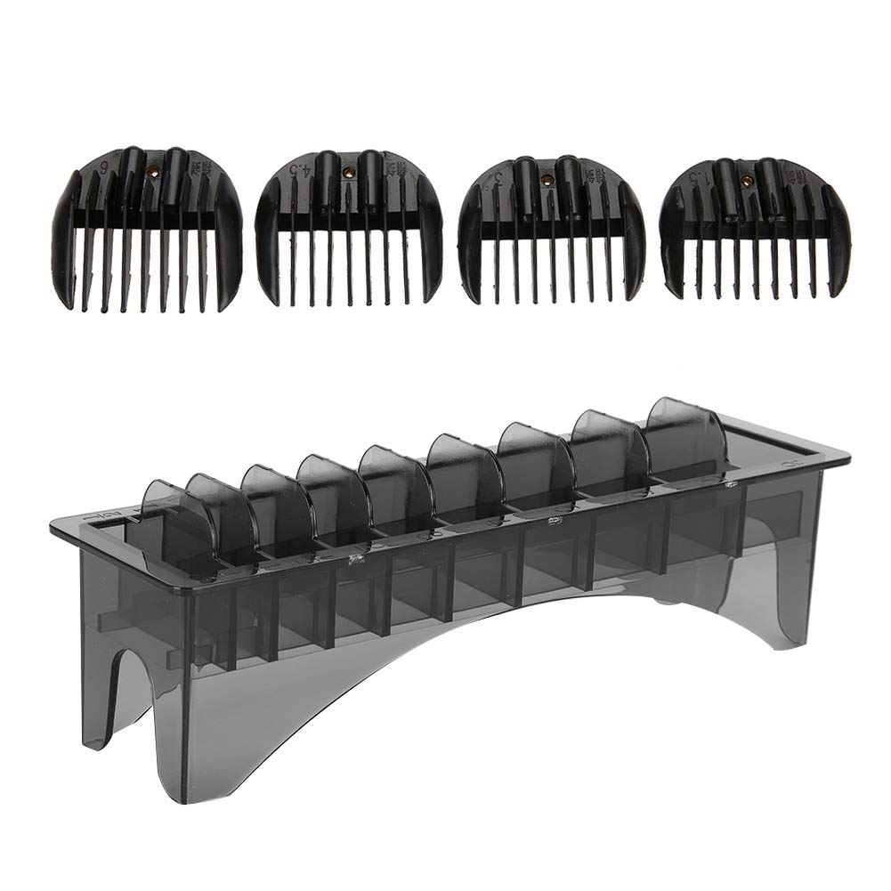 Plastic Guide Comb Organizer Storage Case for Electric Hair Clippers - Professional Barber Tool Organizer with Limit Comb Holder - Perfect for Salon, Home Hair Cutting & Beard Trimming