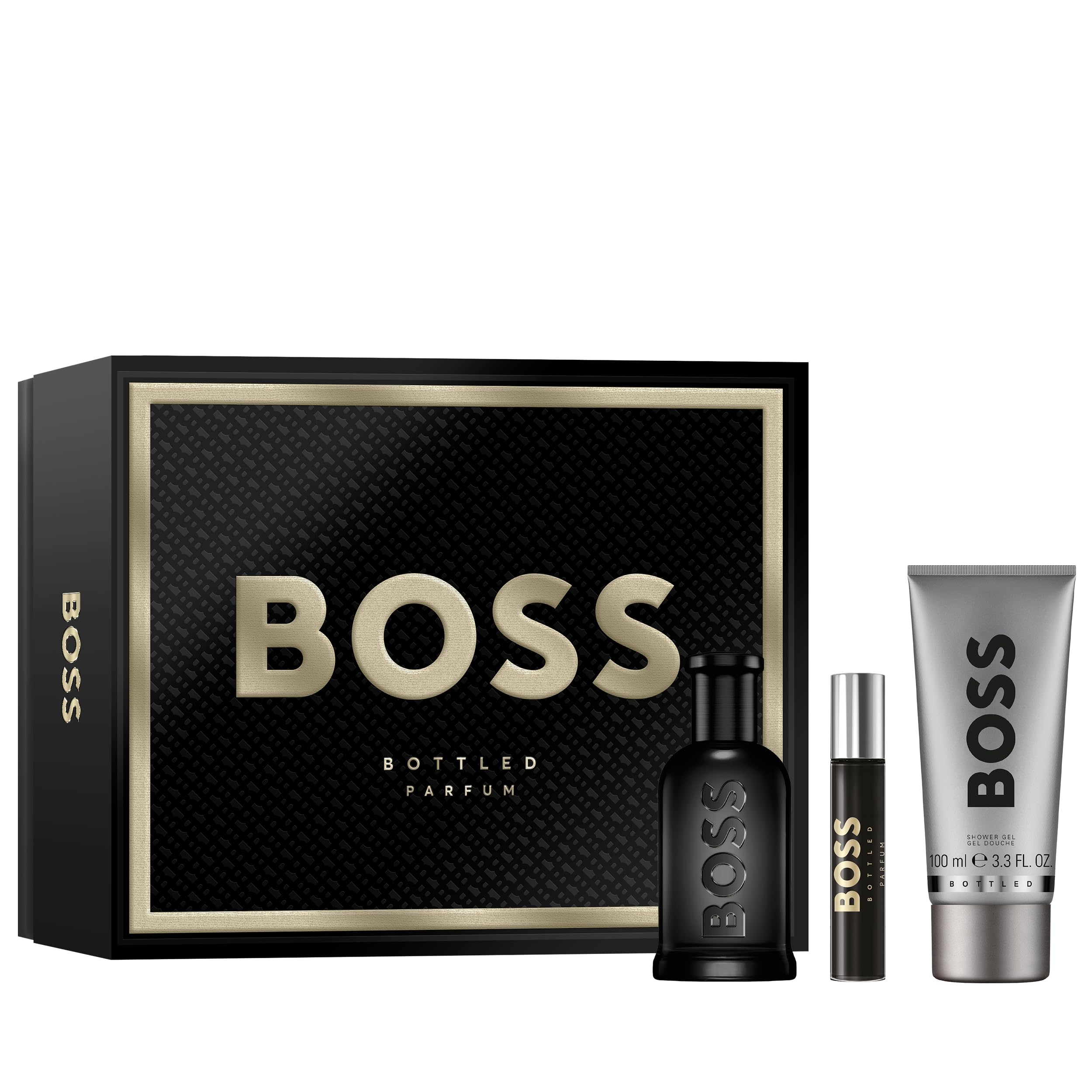 Hugo Boss Men's 3-Piece BOSS Bottled Eau de Parfum Gift Set - Premium Cologne Trio for Holidays, Date Night & Special Occasions