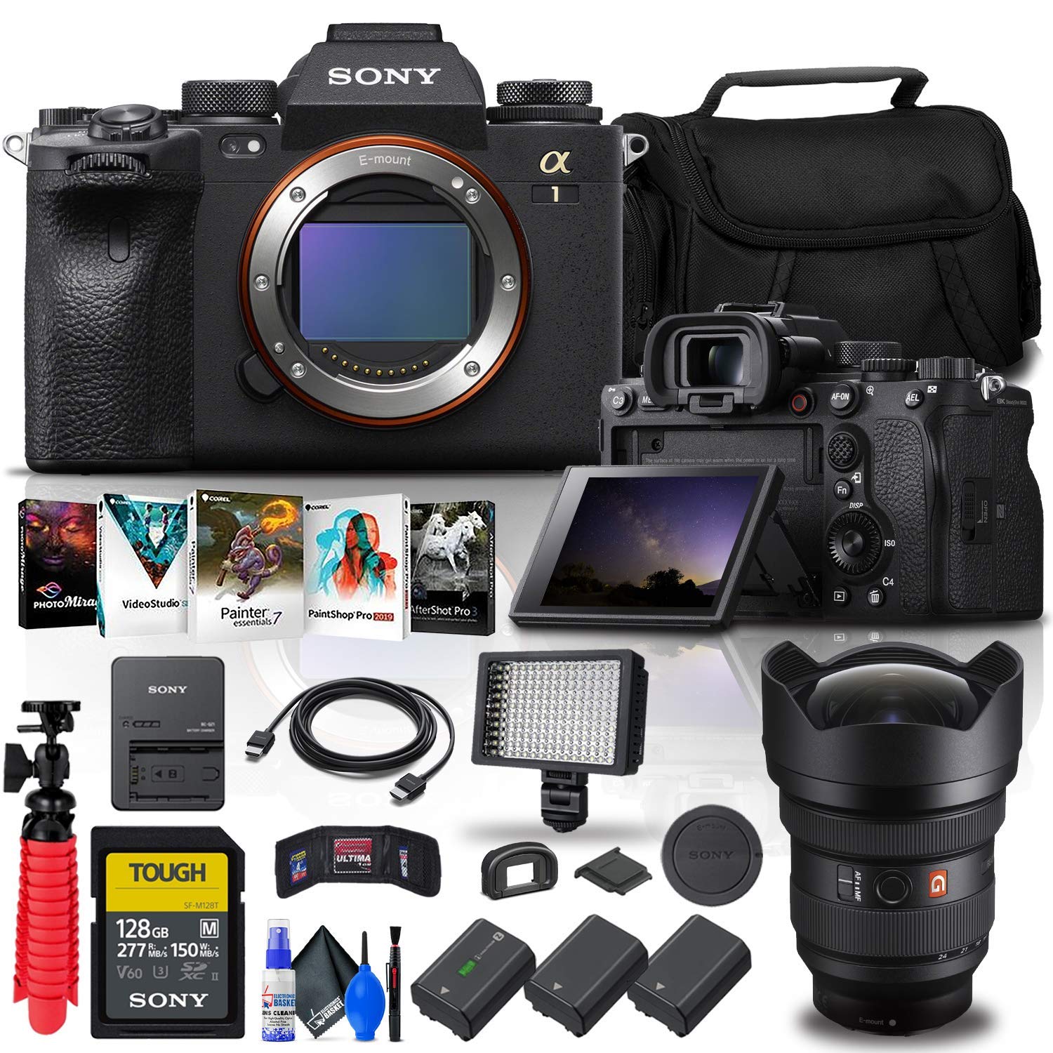 Sony Alpha 1 Full-Frame Mirrorless Camera Body - 50.1MP 8K Video, 30fps Shooting for Professional Photography & Videography - Perfect for Sports, Wildlife, and Studio Work