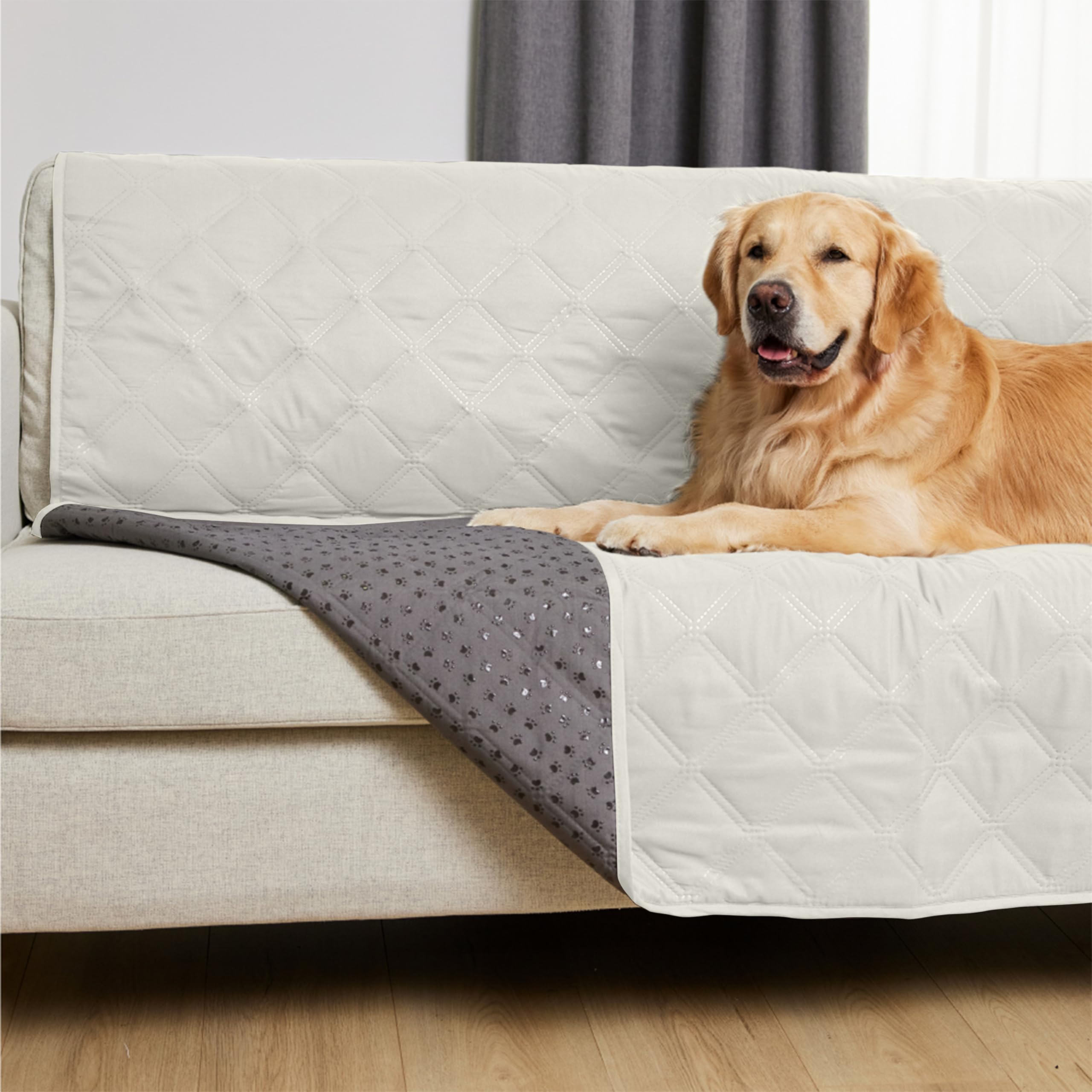 Gorilla Grip 100% Waterproof Dog Blanket | Non-Slip Pet Throw for Small Dogs & Cats | Tear-Resistant Sofa Protector | 30x70 Inches Taupe | Perfect for Couches, Beds & Indoor Furniture Protection