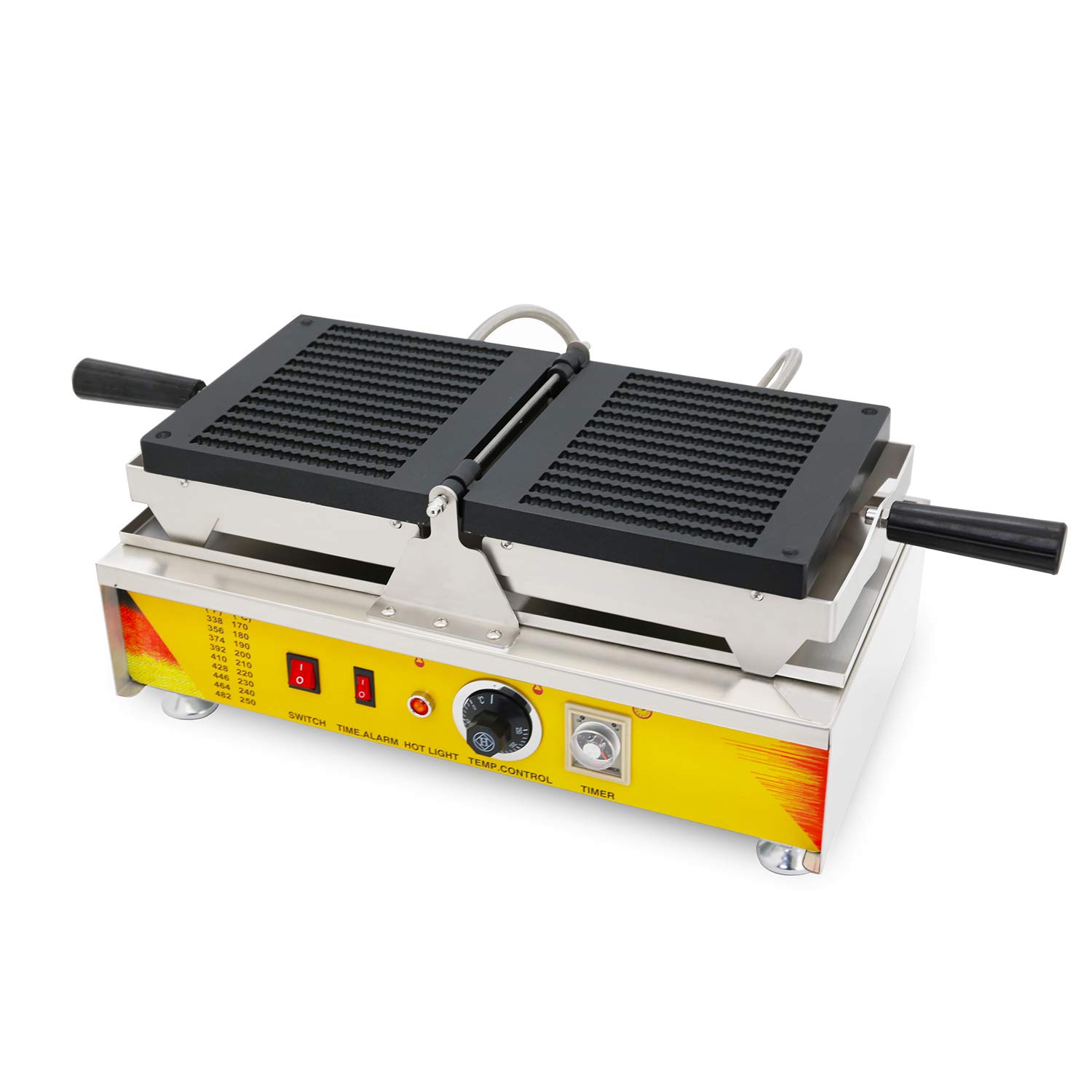 French Fries Shaped Waffle Maker - 110V Commercial Waffle Machine for Crispy Stick Waffles & Biscuits | Perfect for Breakfast, Snacks, Cafes & Restaurants