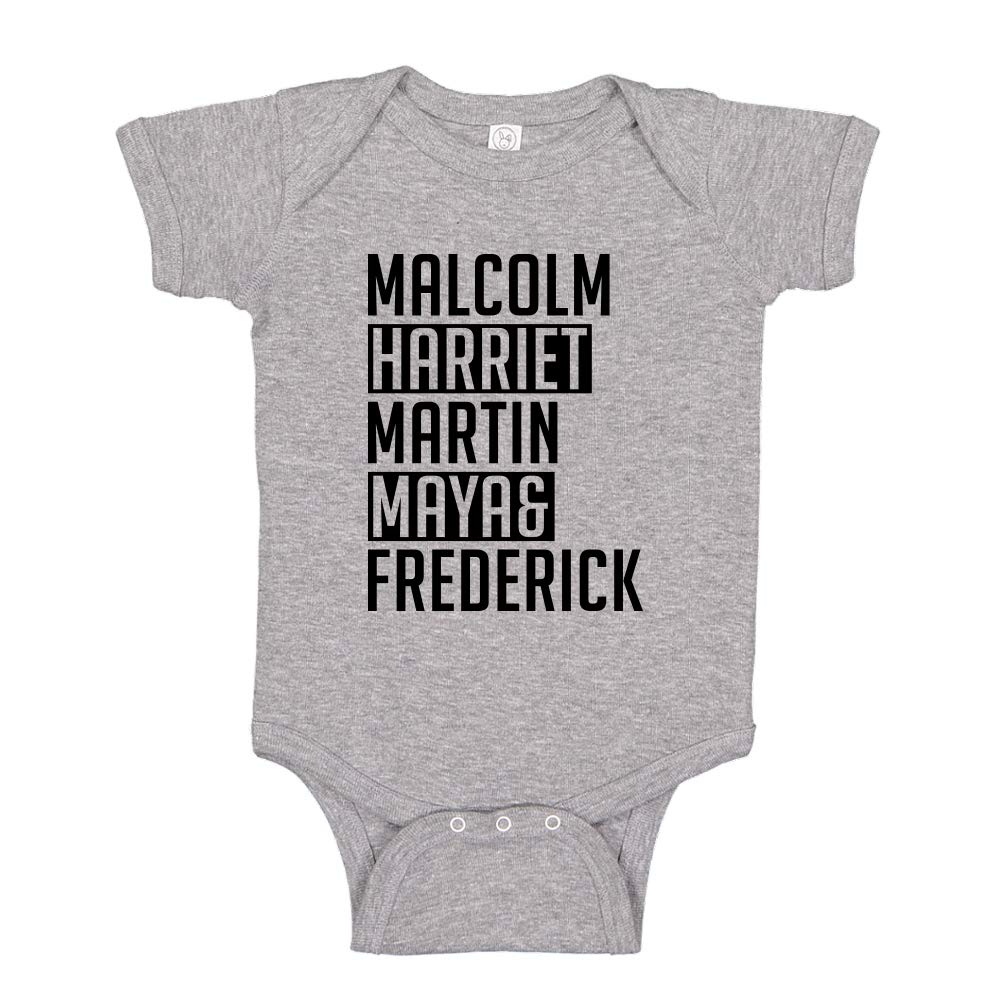 Black History Leaders Names List Baby Bodysuit & Toddler T-Shirt - African American Heritage Apparel for Infants & Kids - Perfect for Black History Month, Cultural Events & Educational Gifts