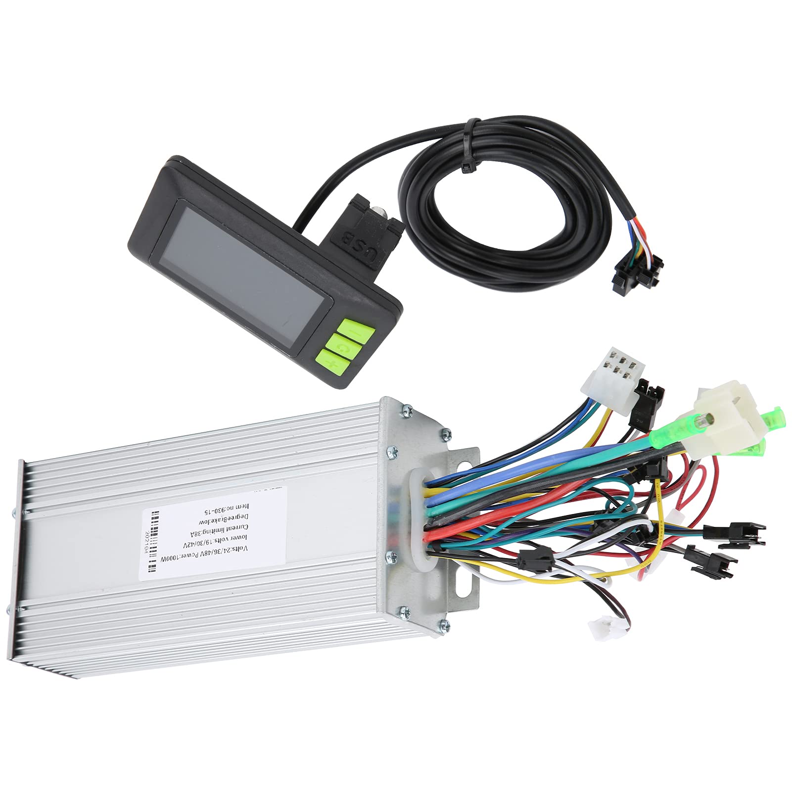 36V/48V 1000W Brushless Motor Speed Controller with LCD Display - Compatible with Electric Scooters & Bikes (22.5mm/0.9in Handlebars) - Perfect for Commuting, Off-Road Adventures & DIY E-Bike Projects