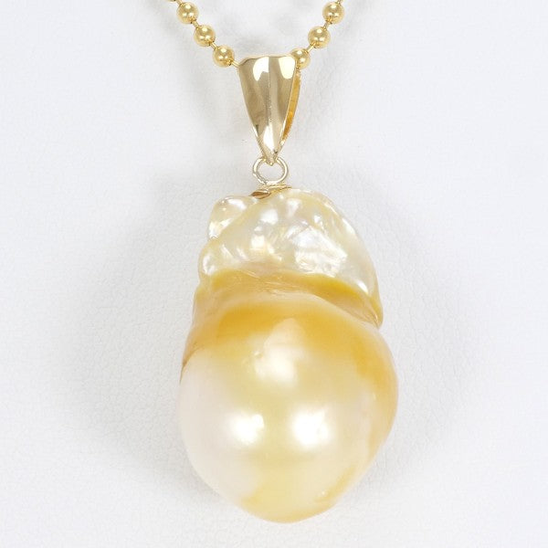 18K Yellow Gold Pearl Necklace for Women - Elegant Cultured Pearl Jewelry Gift for Anniversary, Wedding, Birthday & Special Occasions