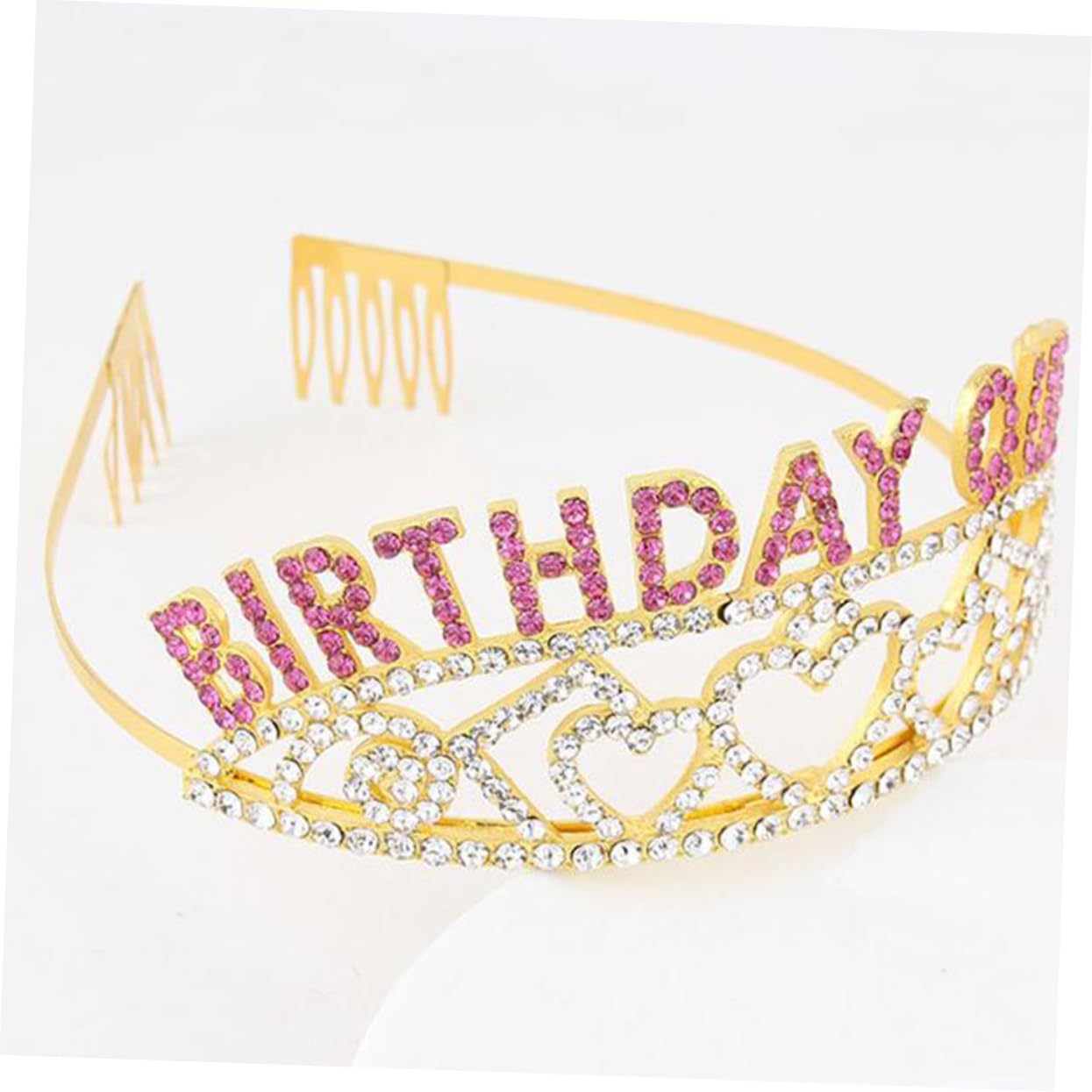 Sparkling Princess Birthday Tiara Set - 3PCS Rhinestone Wedding Crown Headpiece for Women & Girls, Elegant Bridal Hair Accessories for Birthday Parties, Prom, Pageants & Special Occasions