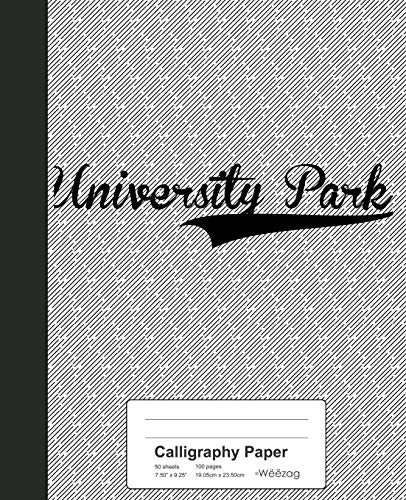 Premium Calligraphy Paper Notebook - UNIVERSITY PARK by Weezag | Smooth Writing Practice for Beginners & Professionals | Ideal for Calligraphy, Journaling, and Art Projects